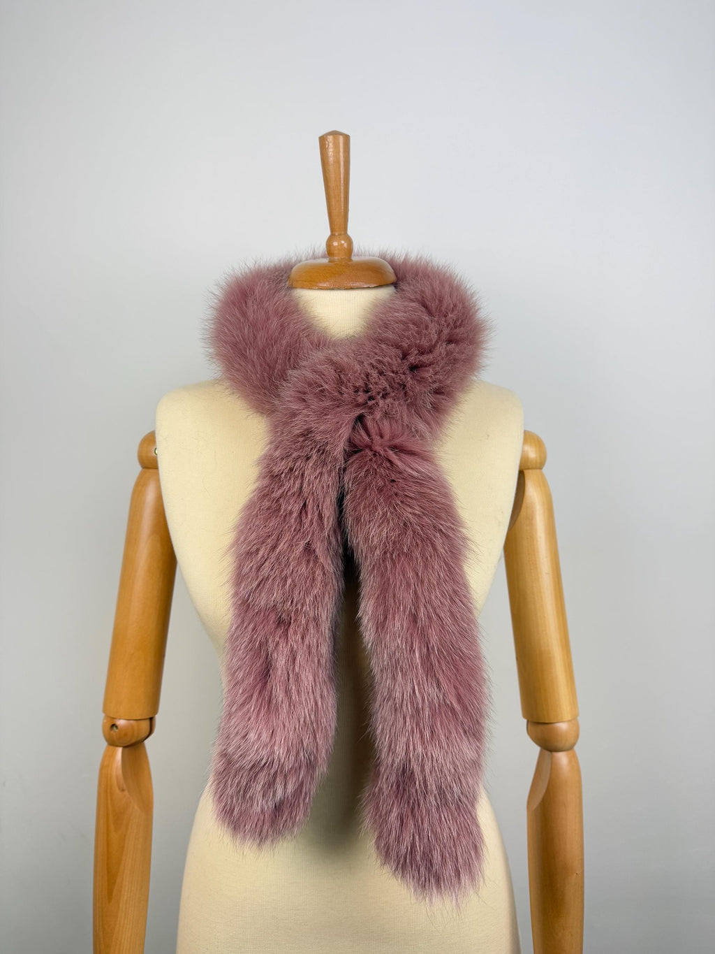 Fox Fur Scarf – Real Fur Scarf, Handmade in Greece, Luxury Winter Scarf