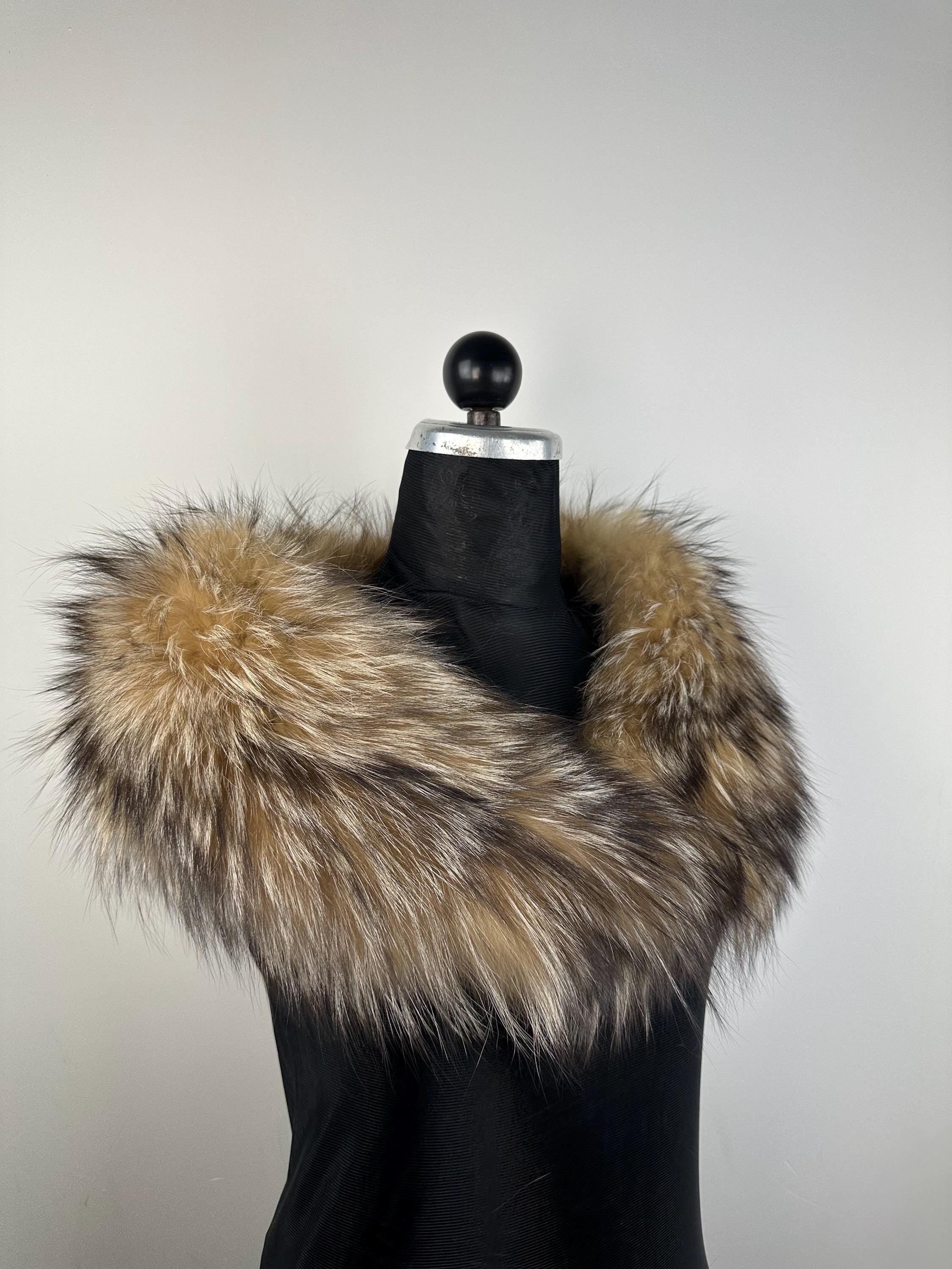 Luxury Fox Fur Collar – Real Fur, Handmade in Greece, Elegant Neck Accessory