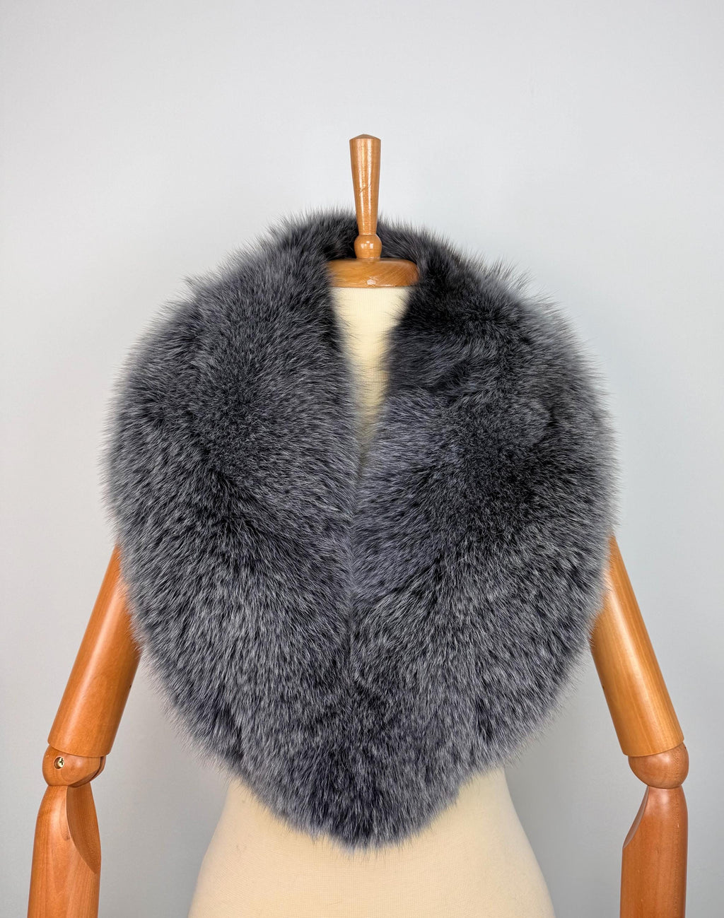 Luxury Fox Fur Collar – Real Fur, Handmade in Greece, Elegant Neck Accessory