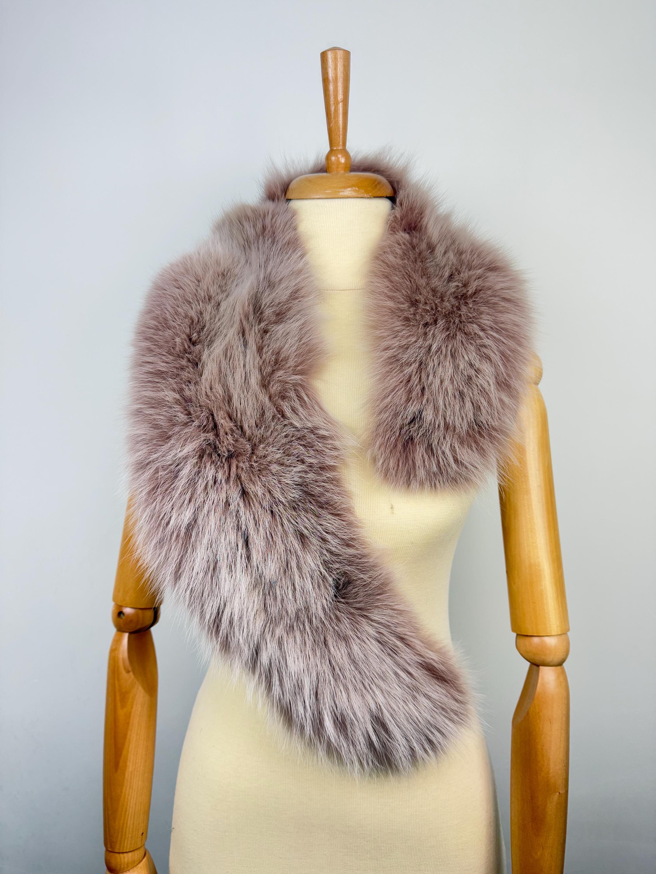 Fox Fur Collar – Real Fur Collar, Handmade in Greece, Luxury Neck Accessory
