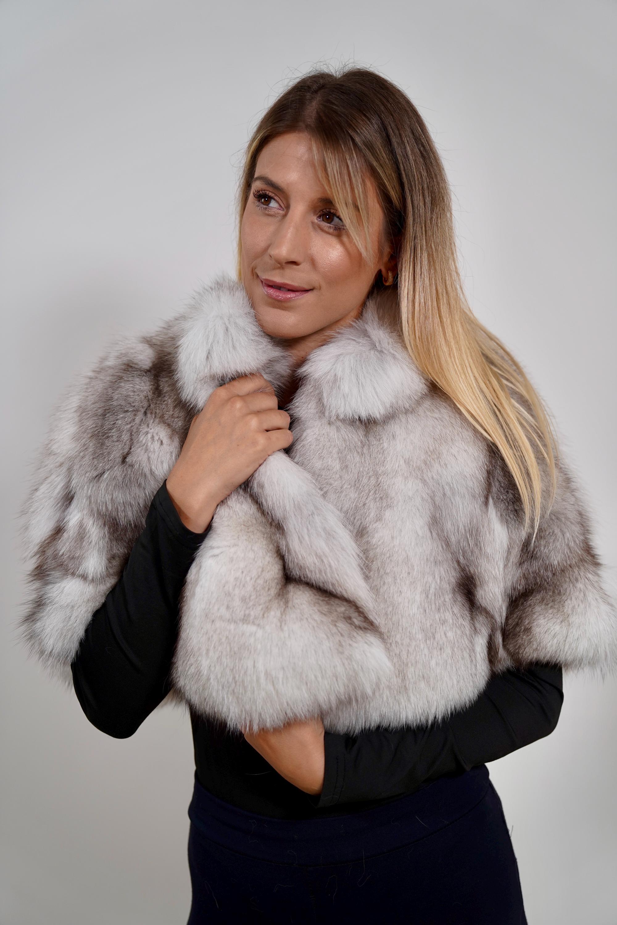 Luxury Fox Fur Stole: Real Fur Shawl, Elegant Bridal Capelet