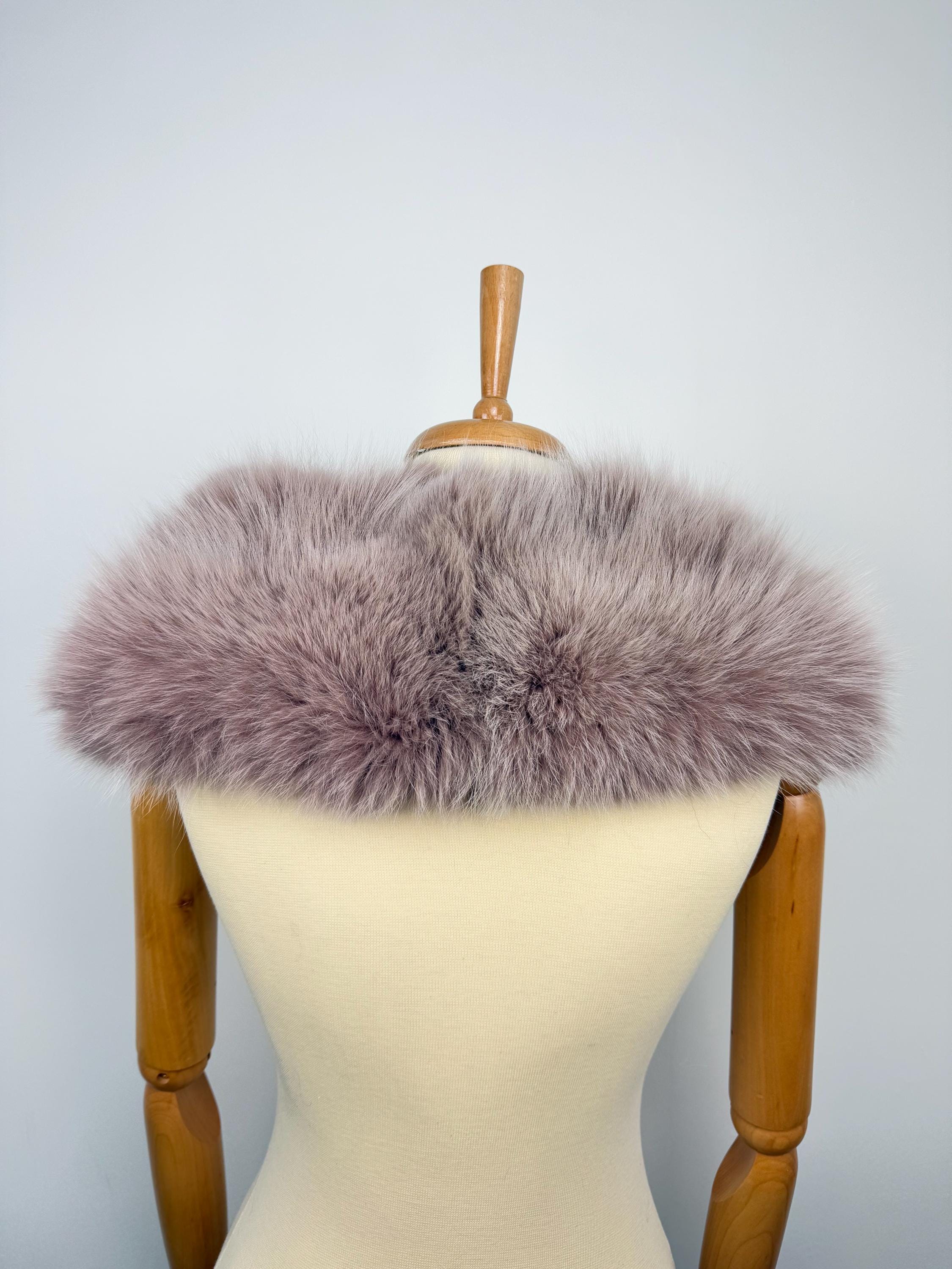 Fox Fur Collar – Real Fur Collar, Handmade in Greece, Luxury Neck Accessory