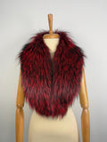 Genuine Red Fox Fur Collar: Handmade Luxury Stole