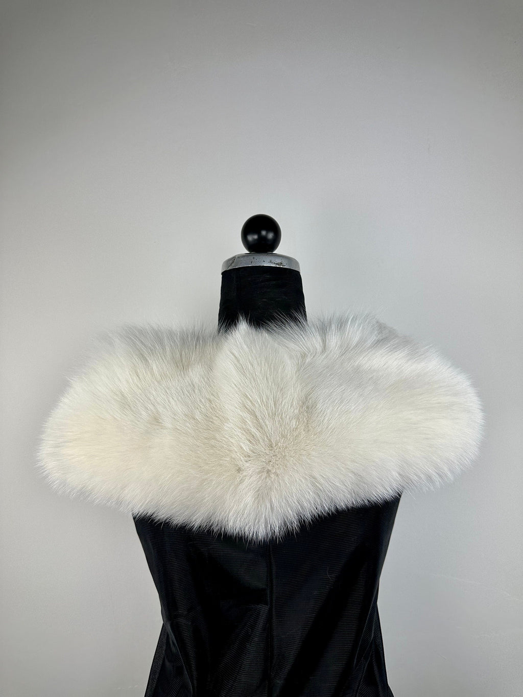 Cream Fox Fur Collar – Real Fur Collar, Handmade in Greece, Luxury Fur Neck Accessory
