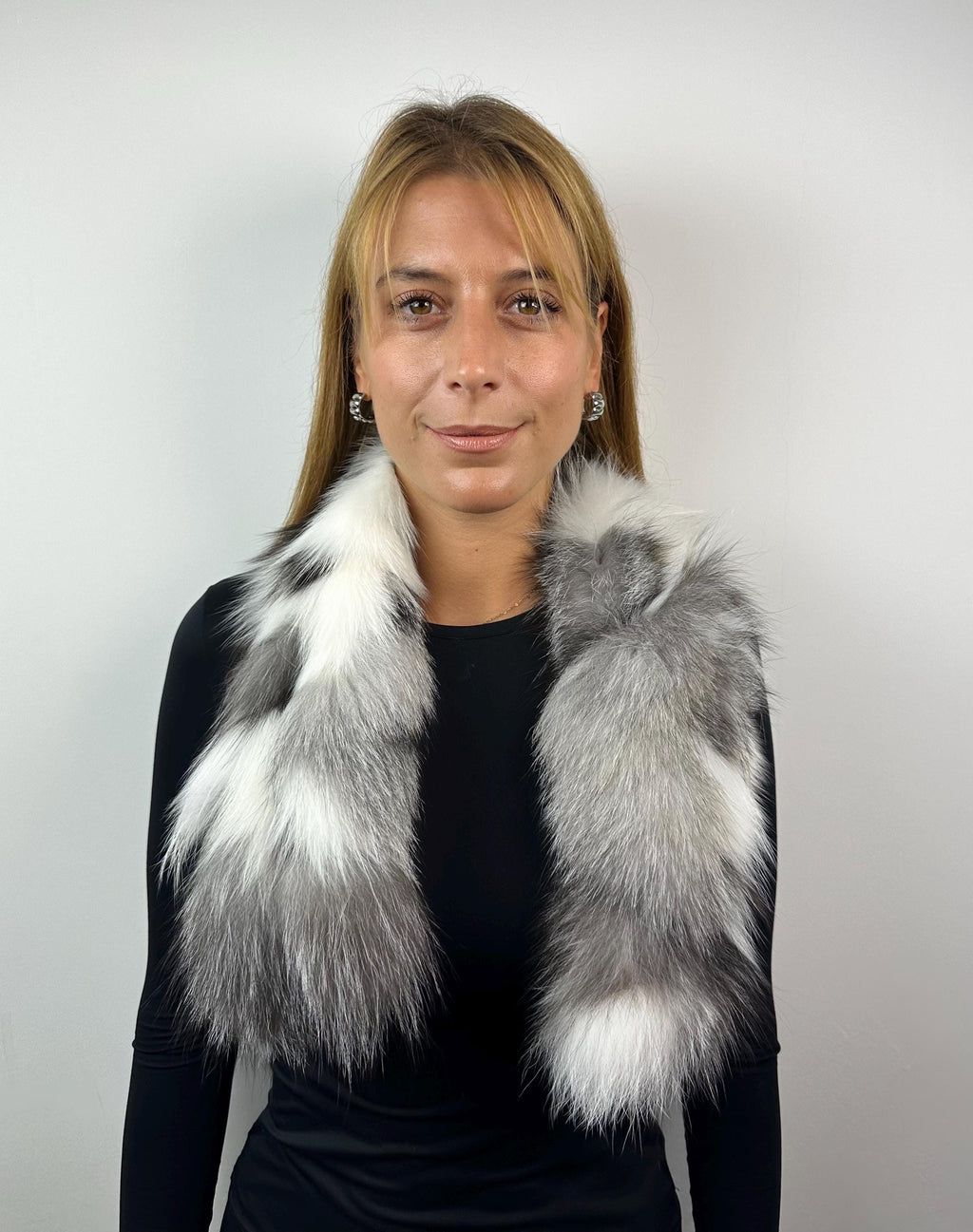 Handmade Fox Fur Scarf: Cozy Collar (35.5 Inches)