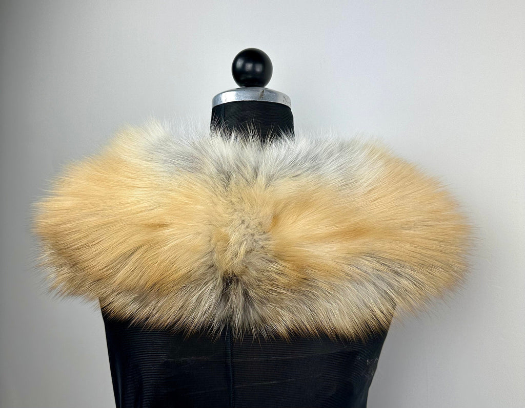 Genuine Golden Fox Collar, Luxury fur stole