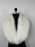 White Fox Fur Bridal Collar – Real Fur Collar, Handmade in Greece, Luxury Bridal Accessory