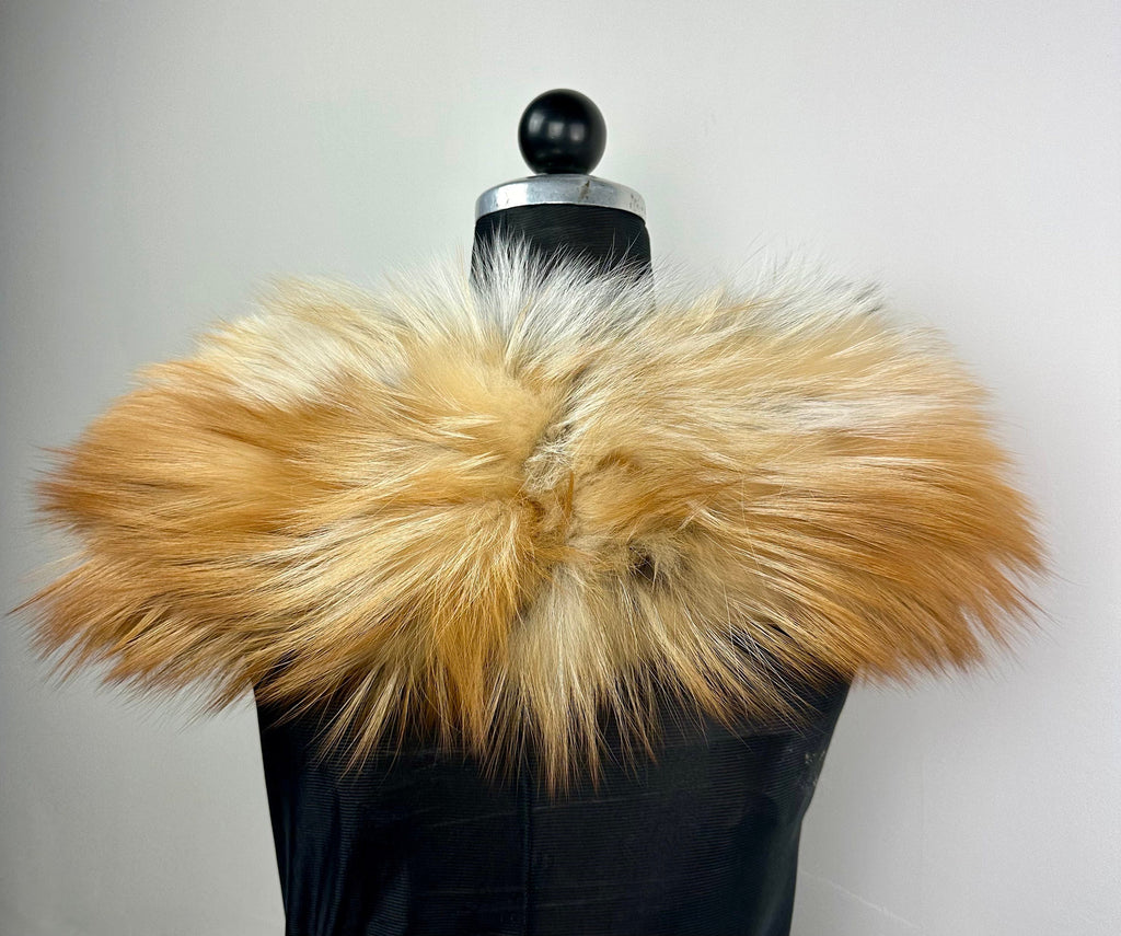 Fox Fur Collar – Real Fur Collar, Handmade in Greece, Luxury Neck Accessory