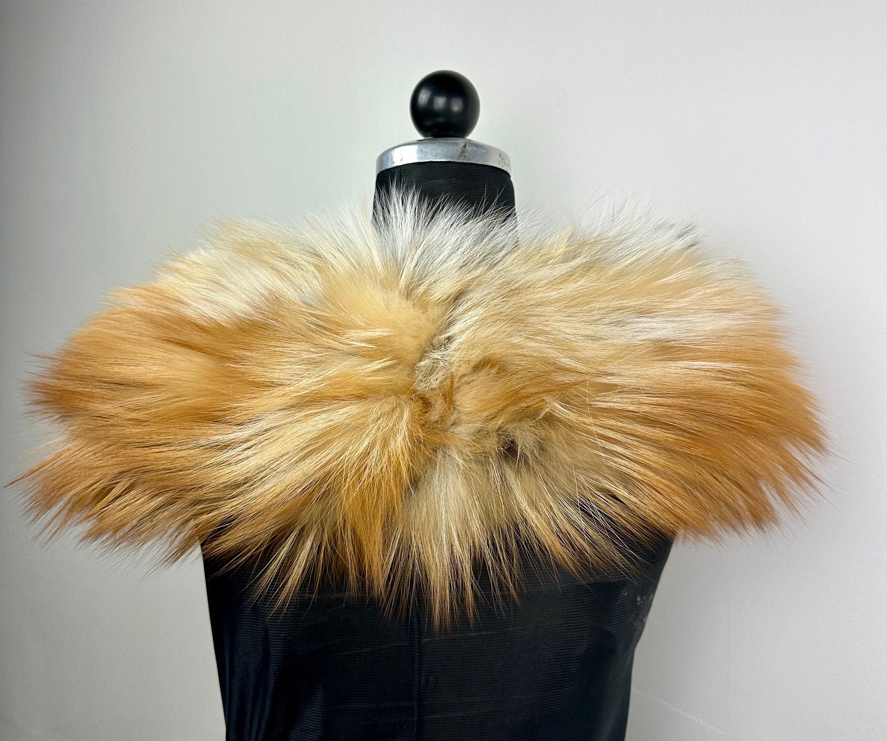 Fox Fur Collar – Real Fur Collar, Handmade in Greece, Luxury Neck Accessory