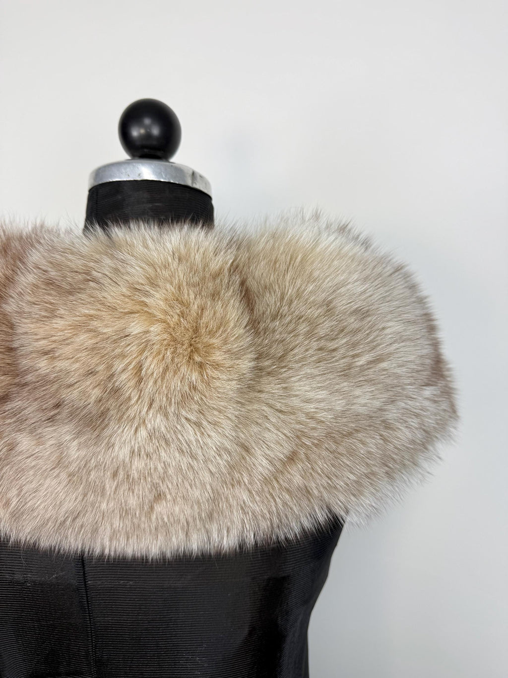 Beige Fox Fur Collar – Real Fur Collar, Handmade in Greece, Luxury Neck Accessory