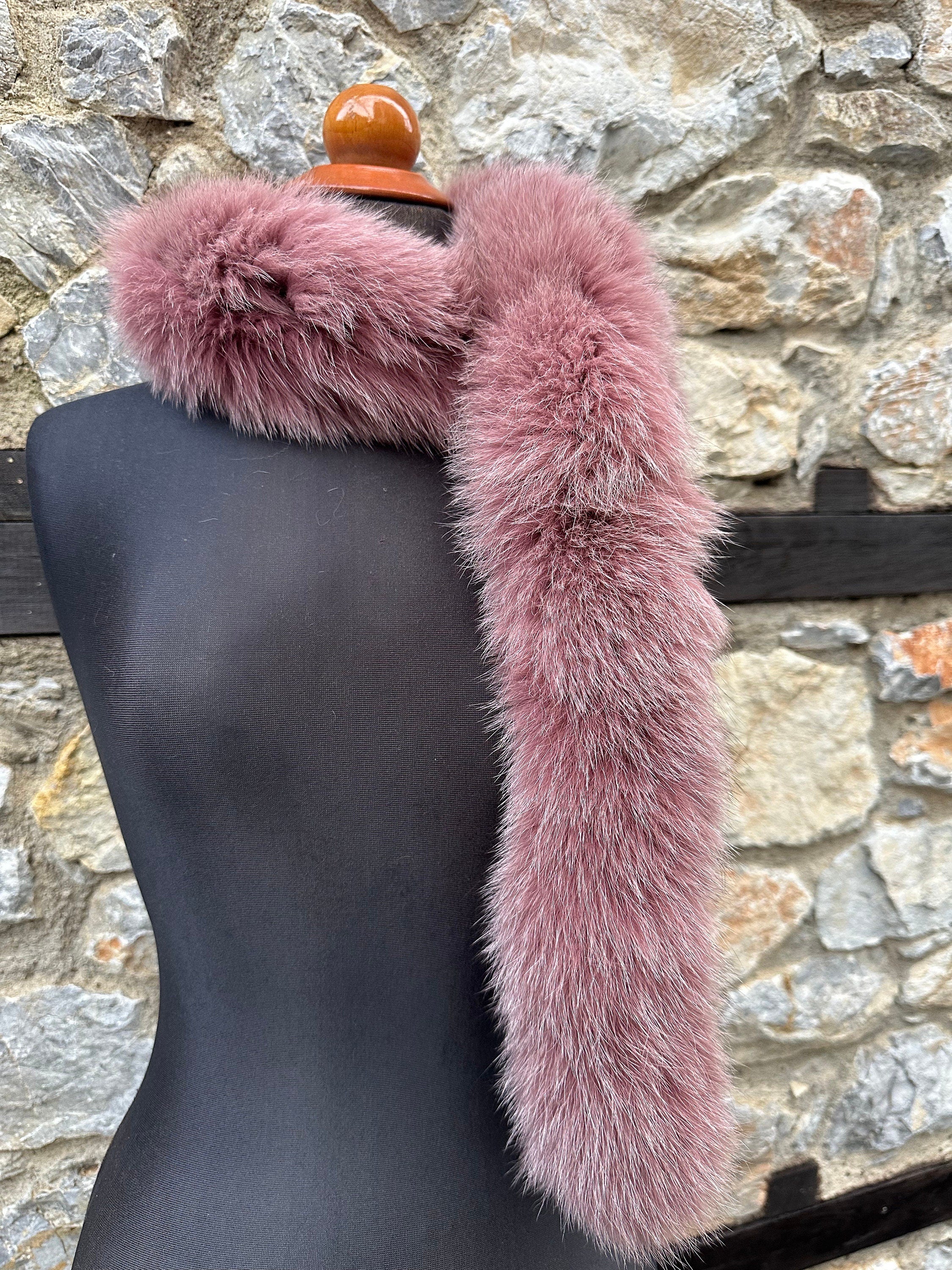 Real Fox Fur Scarf: Warm Fluffy Genuine Fur, Neck Wrap