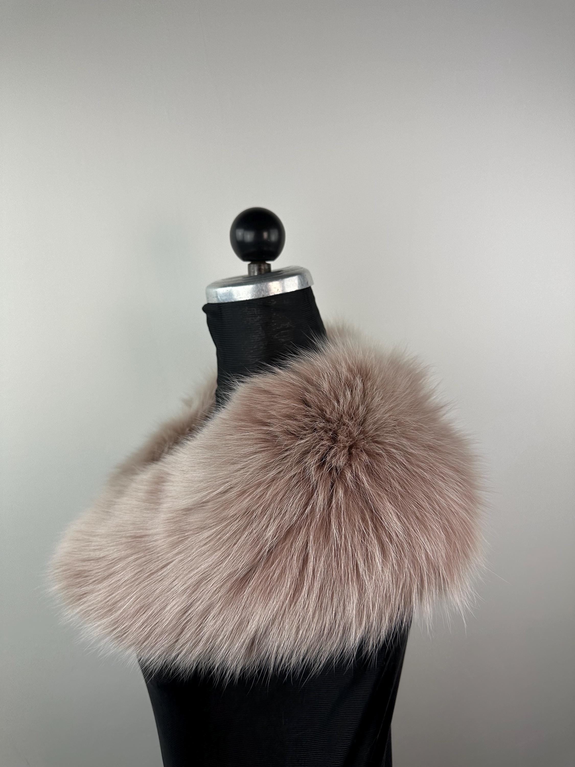 Fox Fur Collar – Real Fur Collar, Handmade in Greece, Luxury Neck Accessory