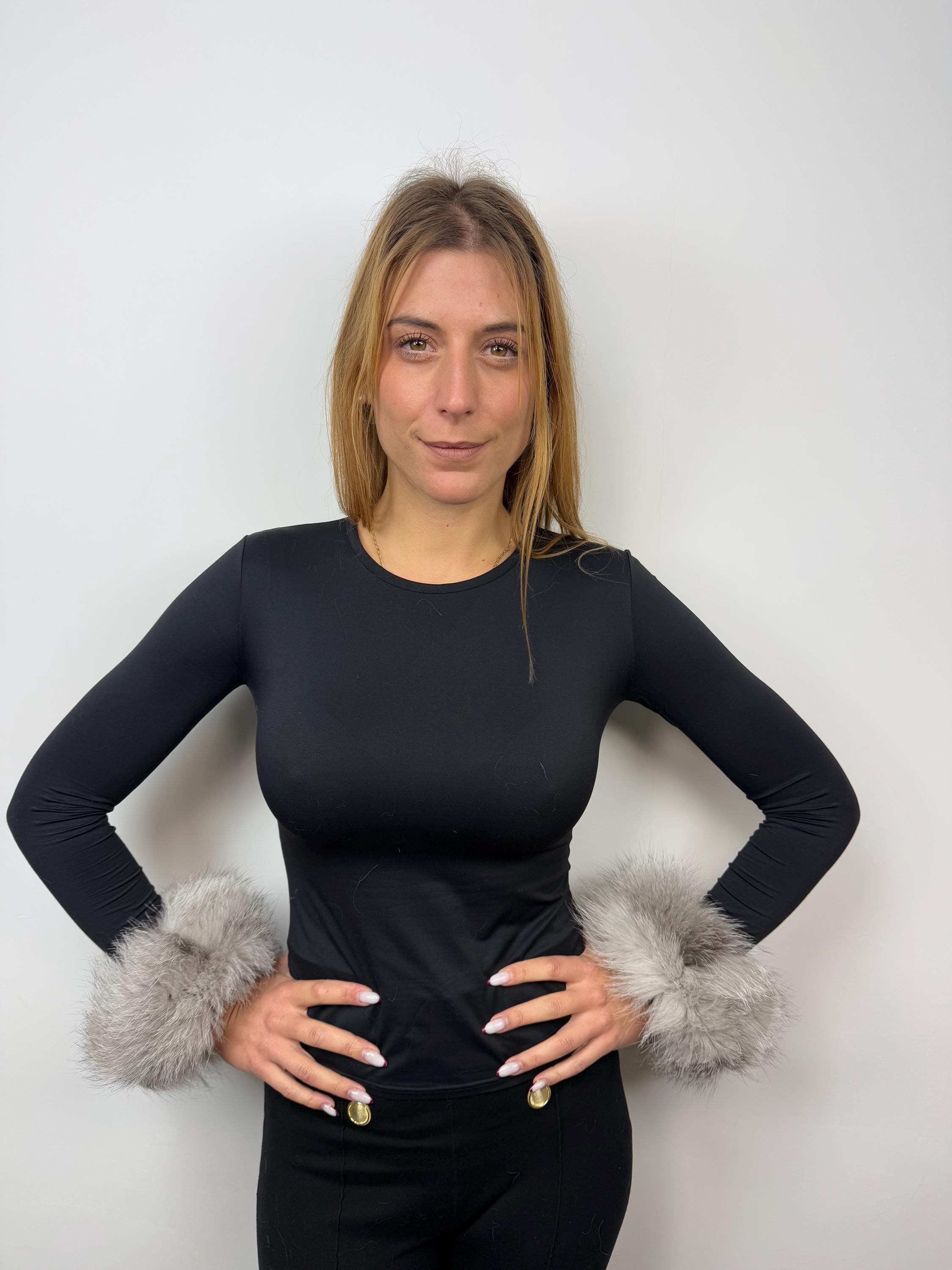 Real Fox Fur Cuffs: Handmade Fluffy Wrist Warmers (Set of Two)