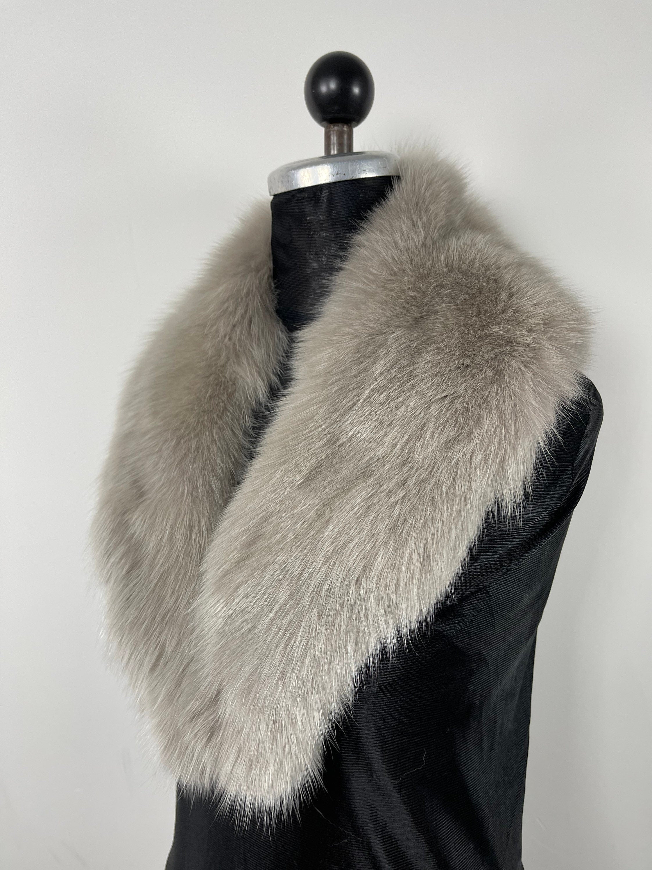 ray Fox Fur Collar – Real Fur Collar, Handmade in Greece, Luxury Fur Neck Accessory