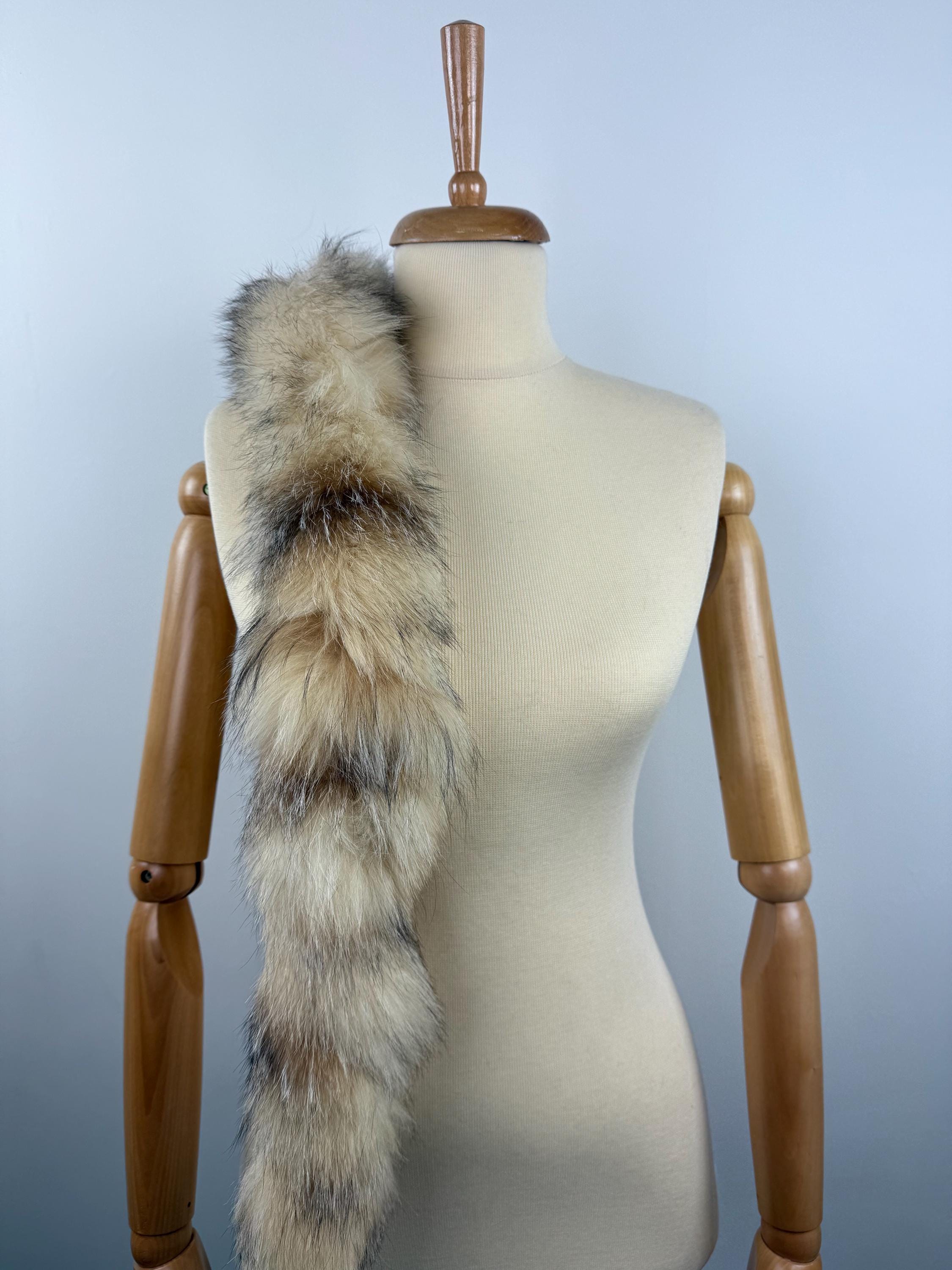 Fox Fur Scarf – Real Fur Scarf, Handmade in Greece, Luxury Winter Scarf