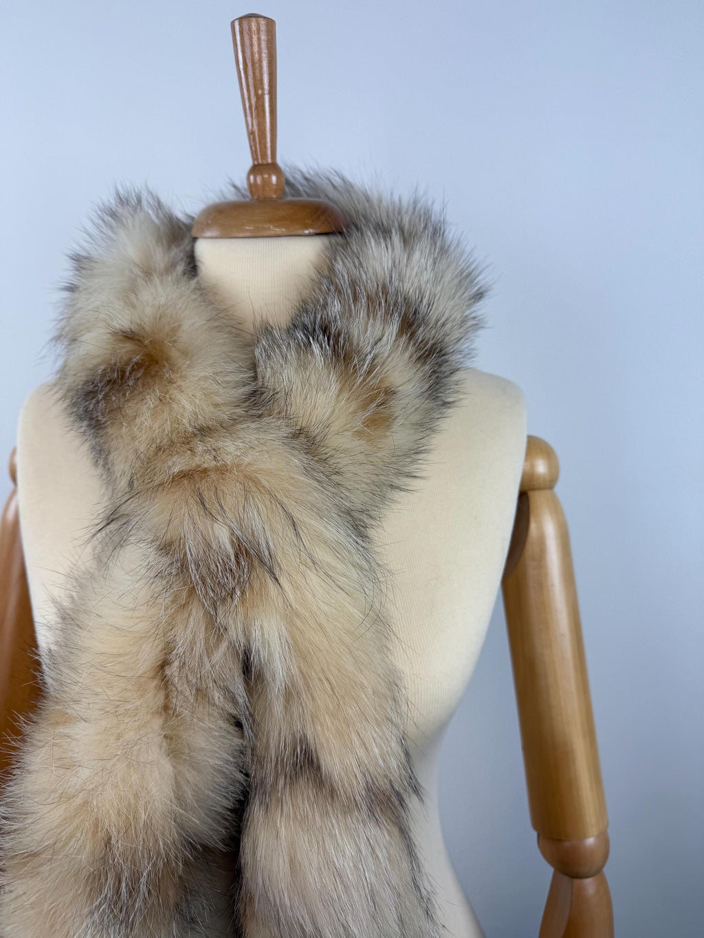 Fox Fur Scarf – Real Fur Scarf, Handmade in Greece, Luxury Winter Scarf