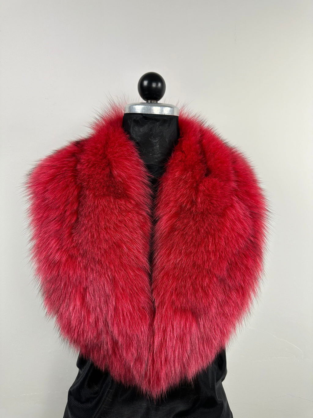 Red Fox Fur Collar: Handmade Genuine Fur Stole