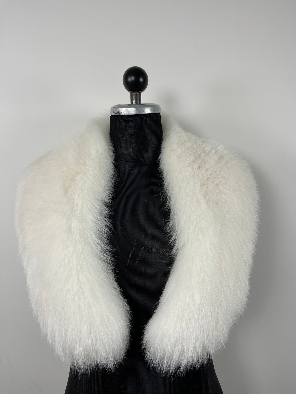 White Fox Fur Bridal Collar – Real Fur Collar, Handmade in Greece, Luxury Bridal Accessory
