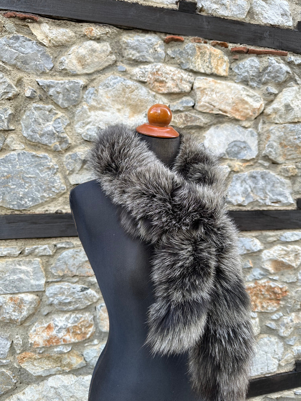 Stylish Real Fox Fur Scarf: Luxury Fur Fluffy Neck Wrap