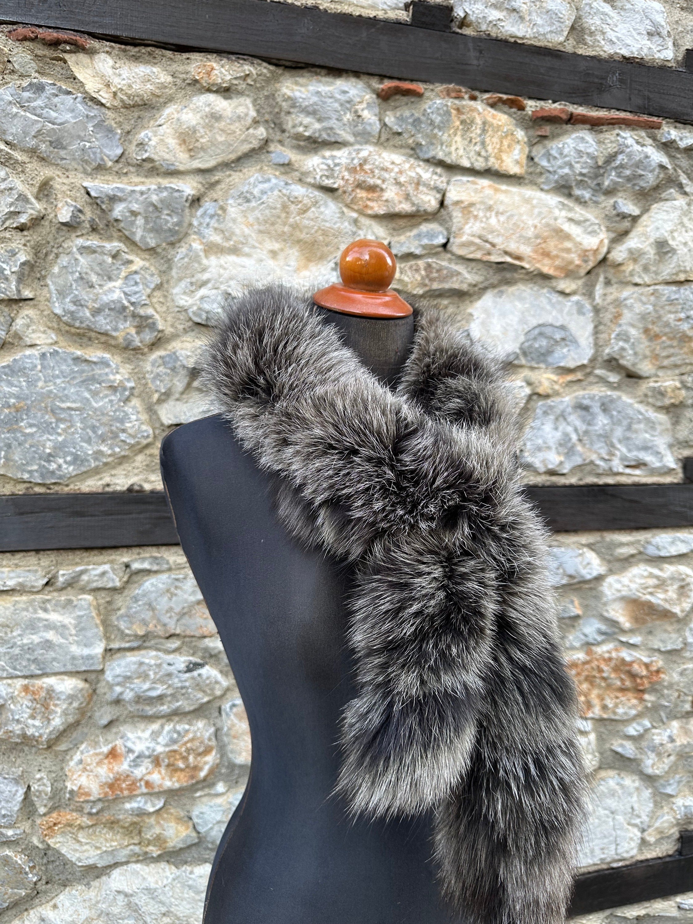 Stylish Real Fox Fur Scarf: Luxury Fur Fluffy Neck Wrap