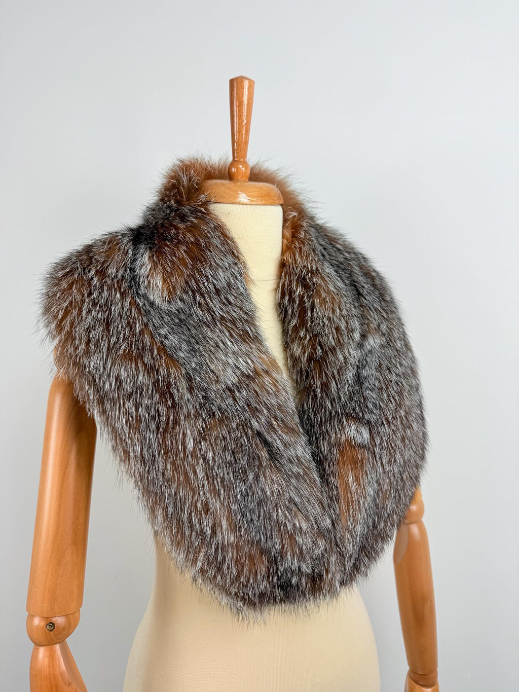 Luxury Crystal Fox Fur Collar: Real Fur Stole For Coat
