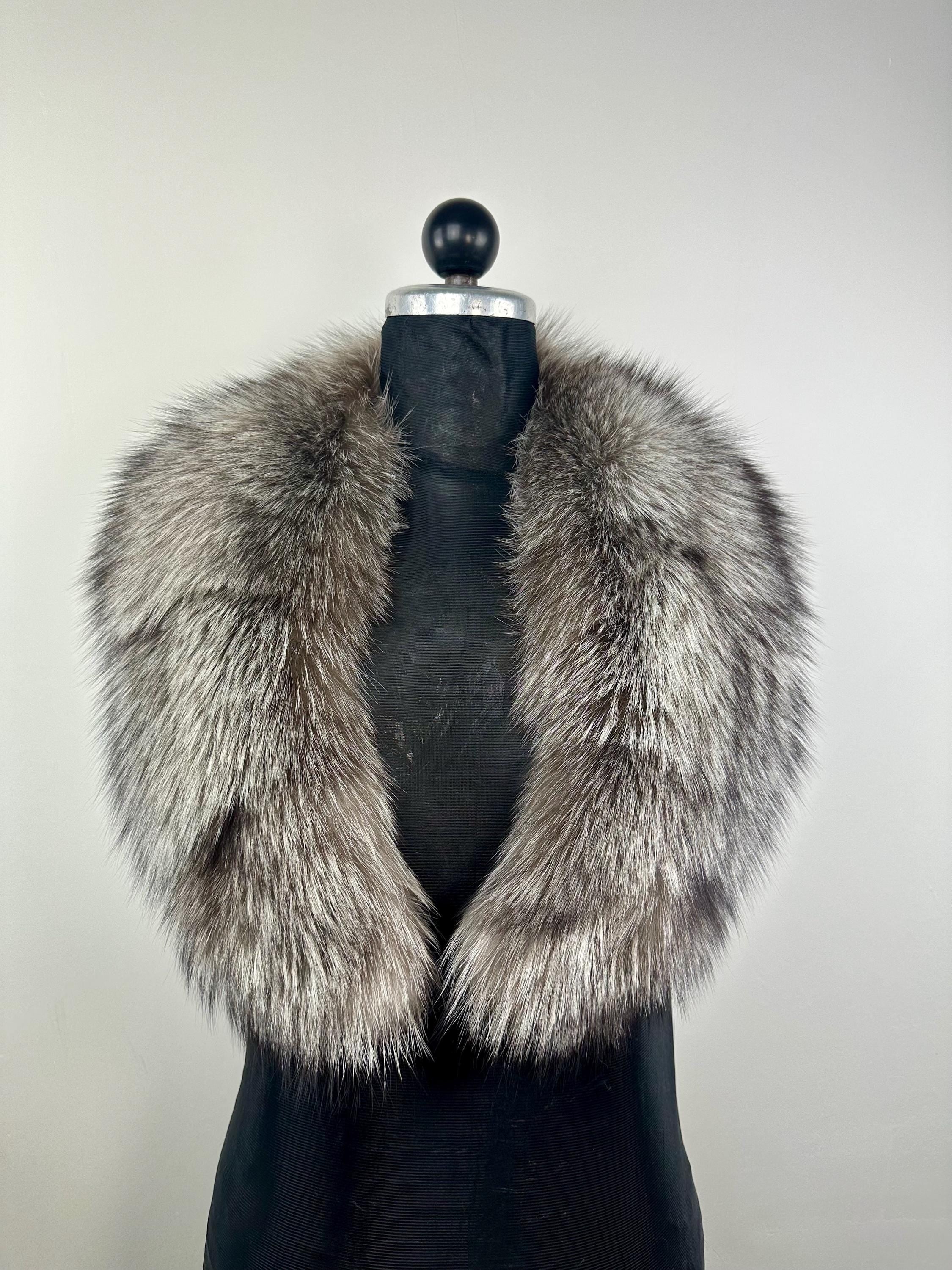 Fox Fur Collar – Real Fur Collar, Handmade in Greece, Luxury Neck Accessory