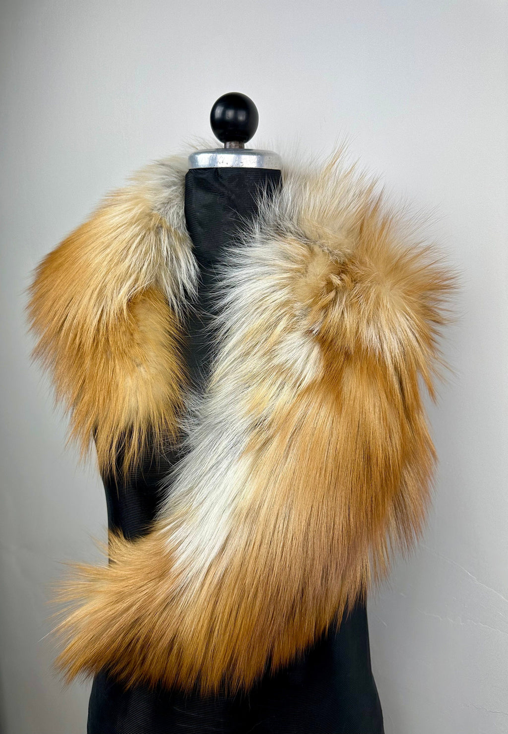 Fox Fur Collar – Real Fur Collar, Handmade in Greece, Luxury Neck Accessory