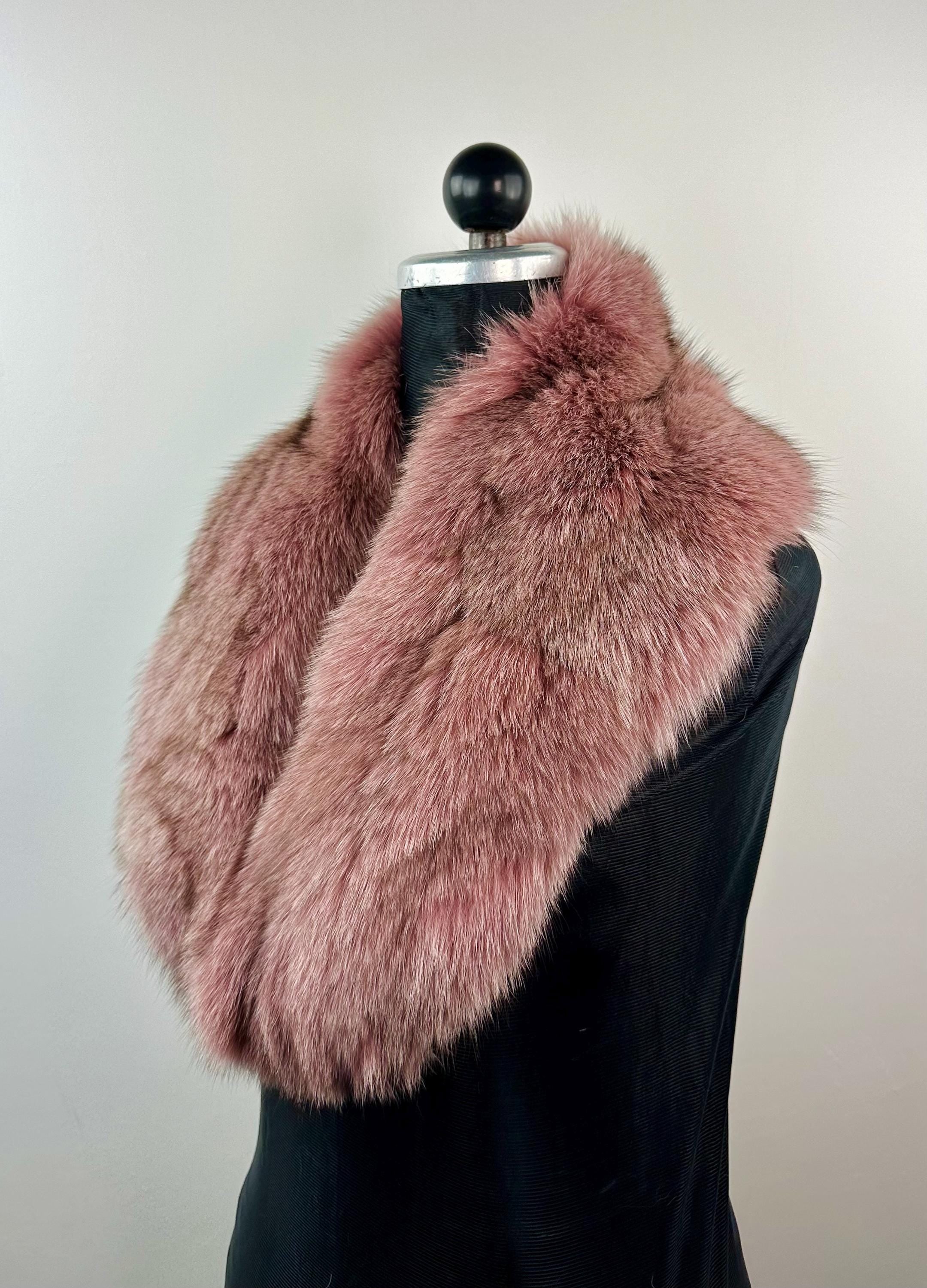 Fox Fur Collar – Real Fur Collar, Handmade in Greece, Luxury Neck Accessory