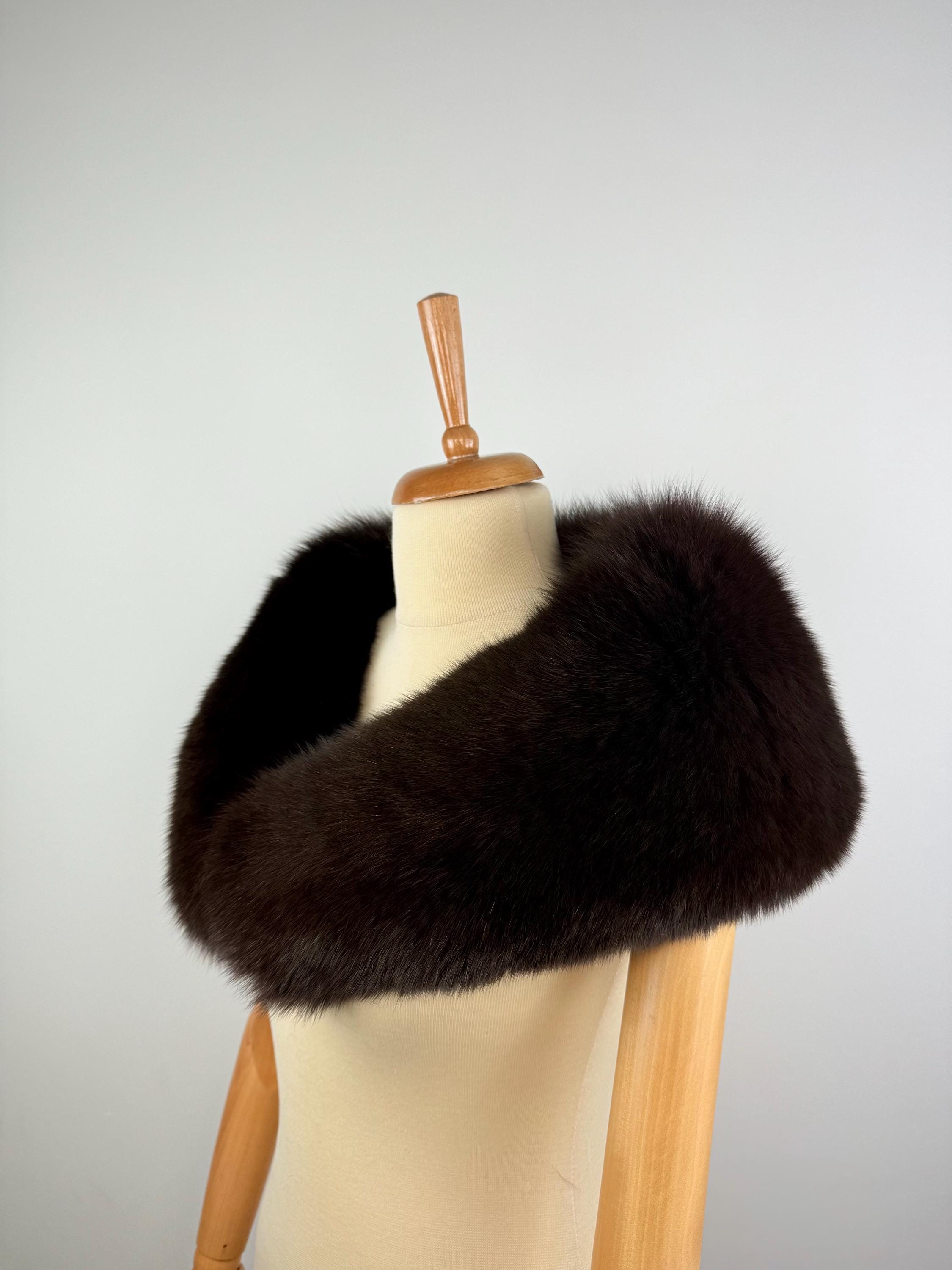 Genuine Brown Fox Fur Collar: Quality Fur Stole
