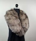 Crystal Frost Fox Fur Collar – Real Fur Collar, Handmade in Greece, Luxury Neck Accessory