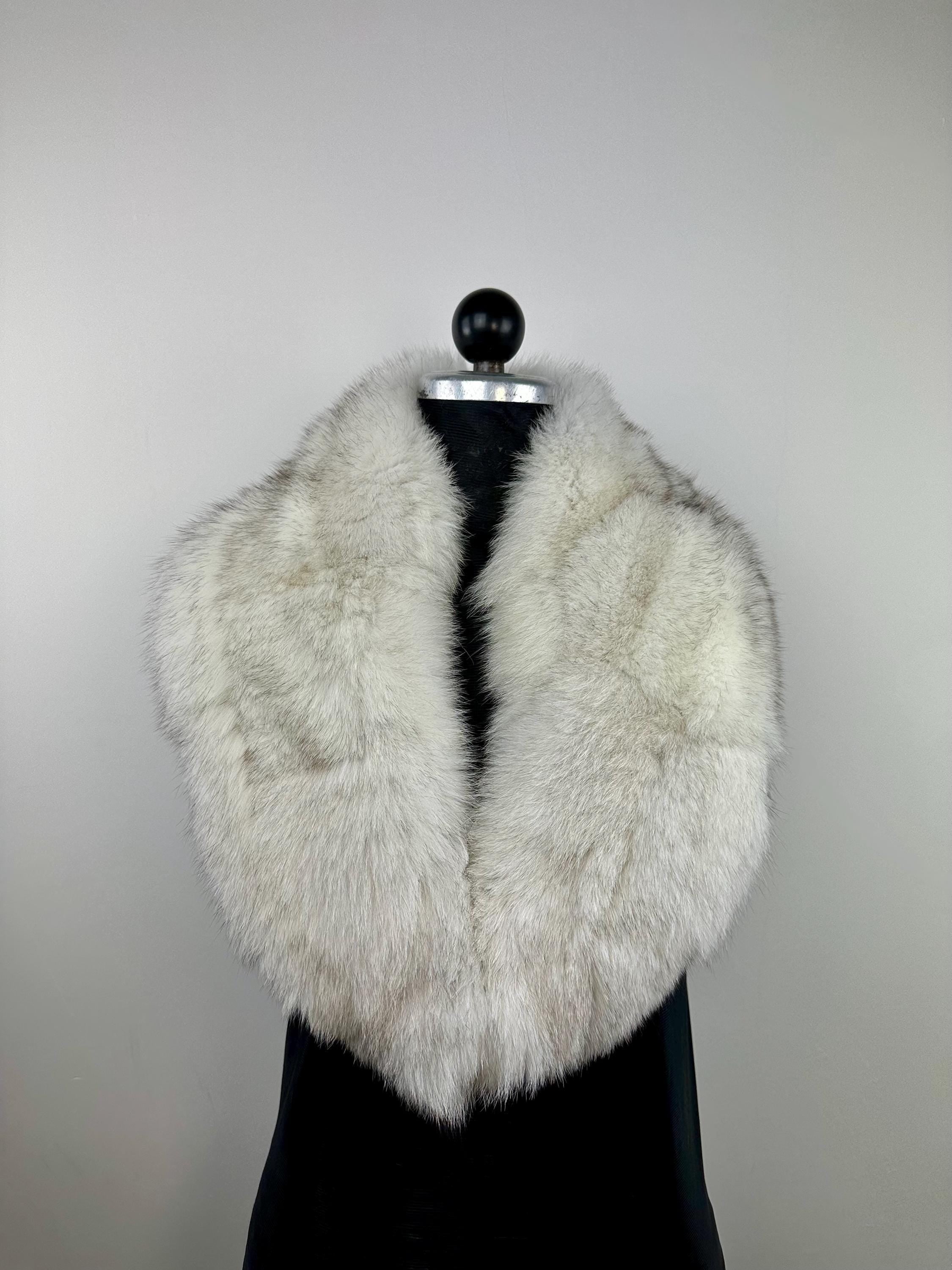Fox Fur Collar – Real Fur Collar, Handmade in Greece, Luxury Neck Accessory