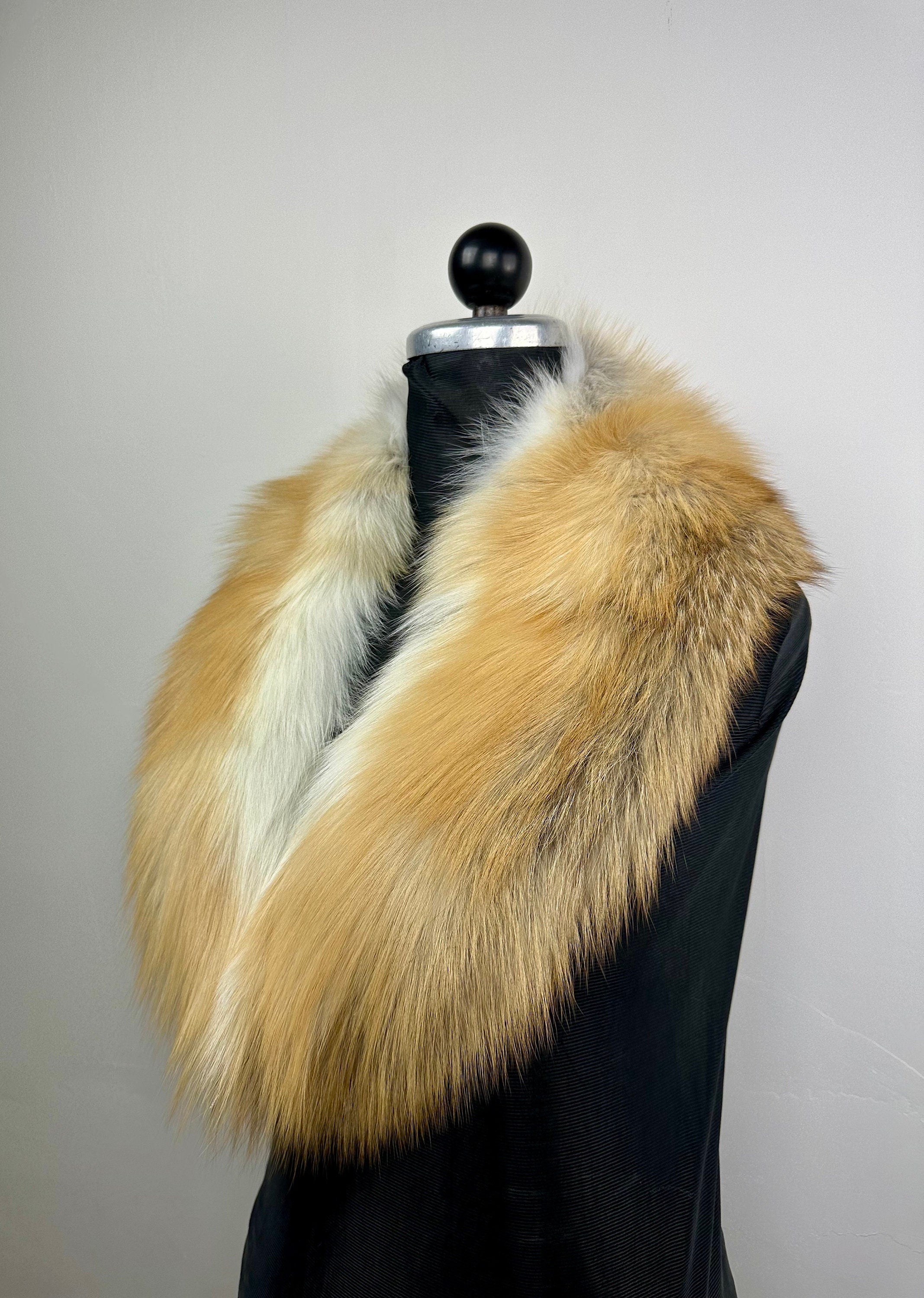 Genuine Golden Fox Collar, Luxury fur stole