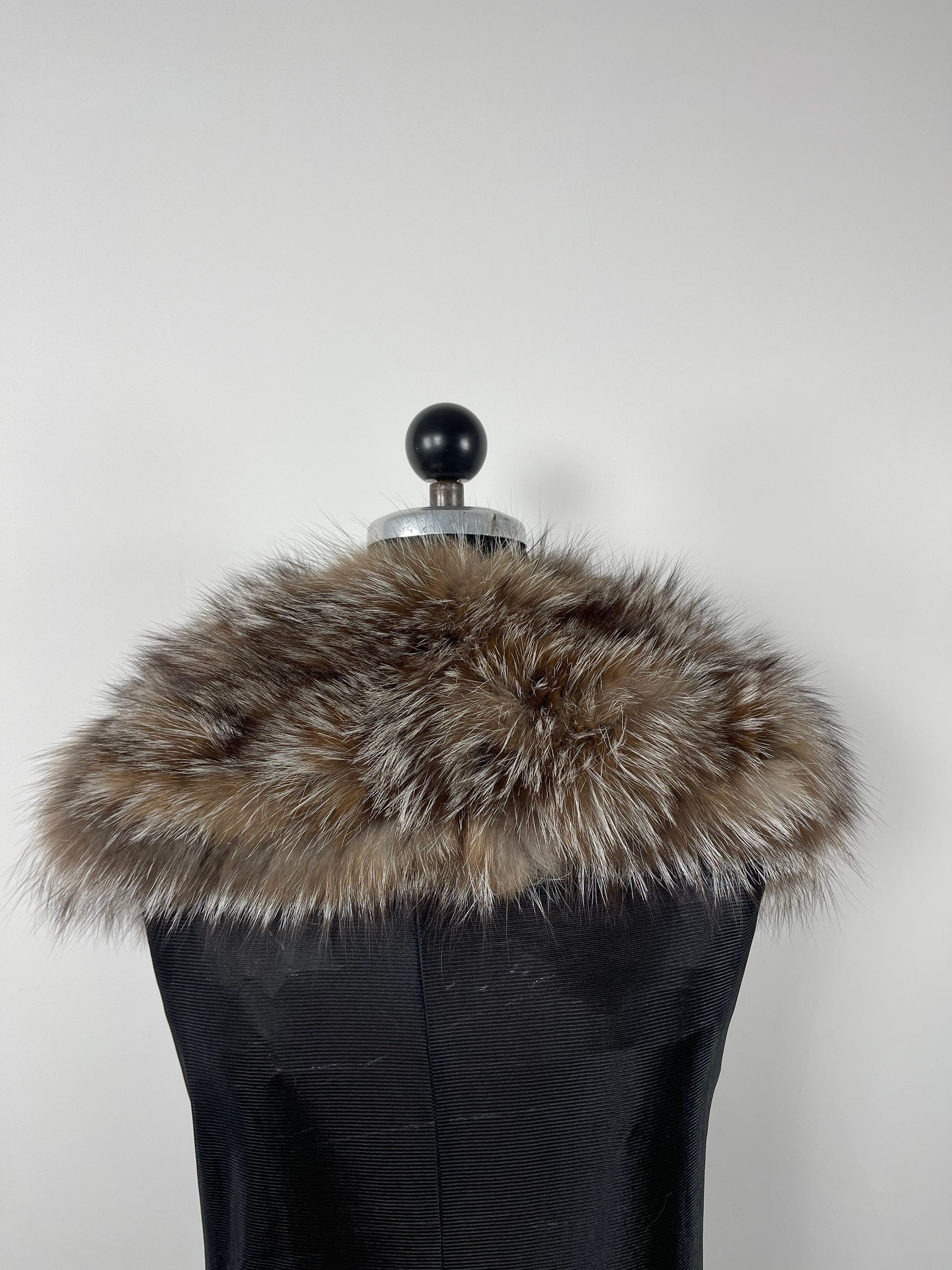 Fox Fur Collar – Real Fur Collar, Handmade in Greece, Luxury Neck Accessory