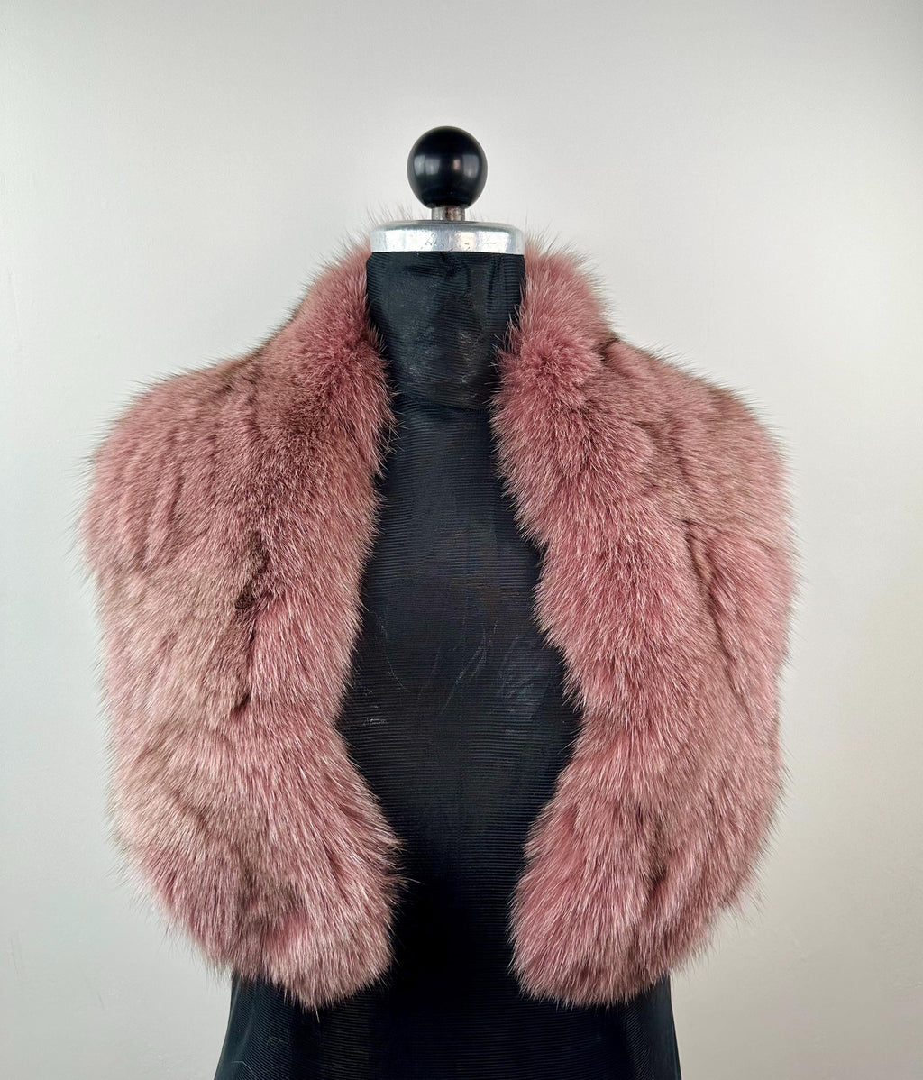 Fox Fur Collar – Real Fur Collar, Handmade in Greece, Luxury Neck Accessory