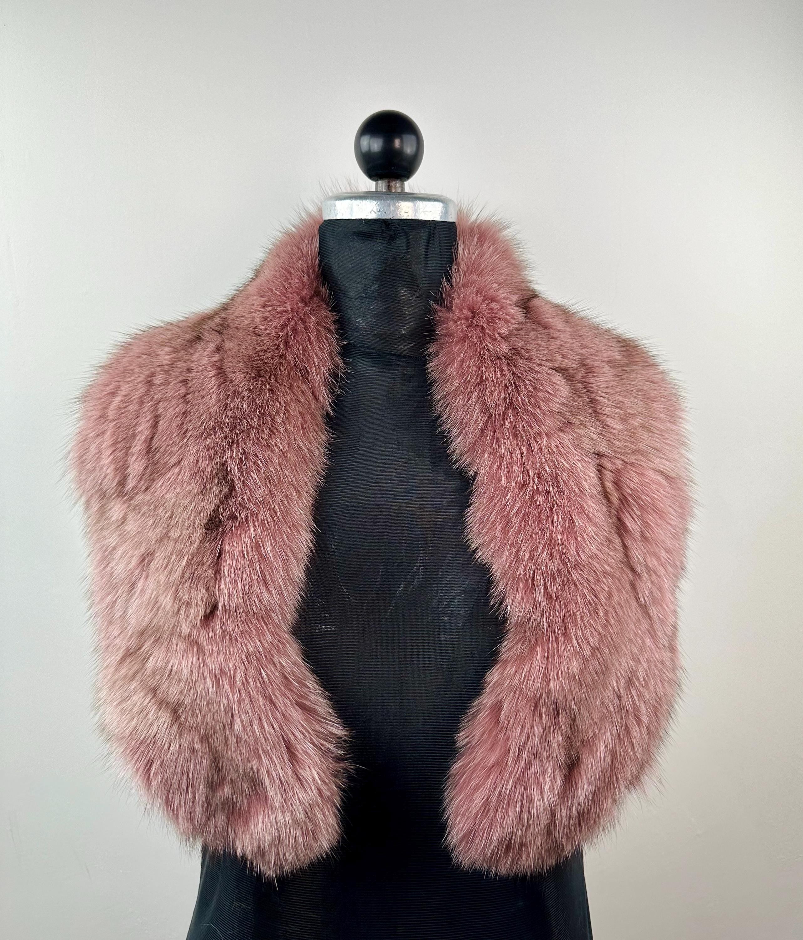 Fox Fur Collar – Real Fur Collar, Handmade in Greece, Luxury Neck Accessory