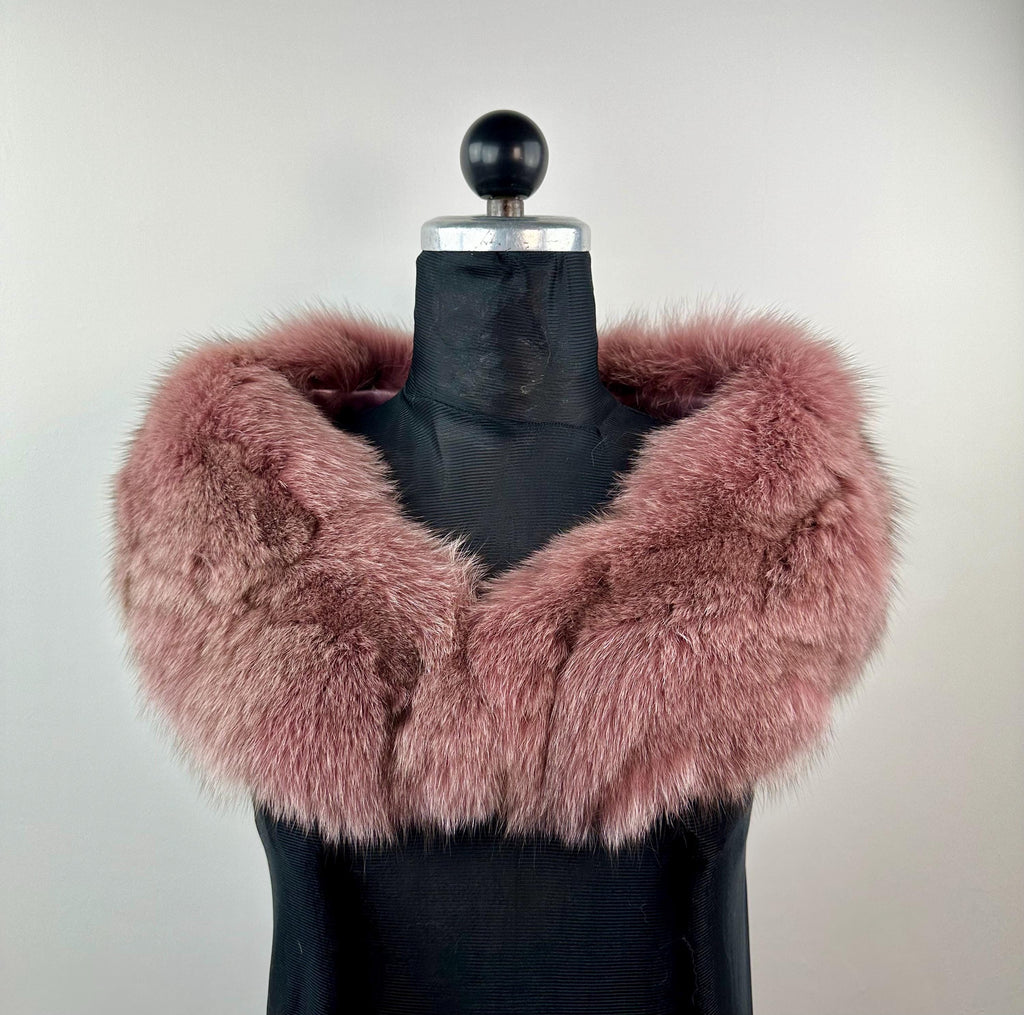 Fox Fur Collar – Real Fur Collar, Handmade in Greece, Luxury Neck Accessory