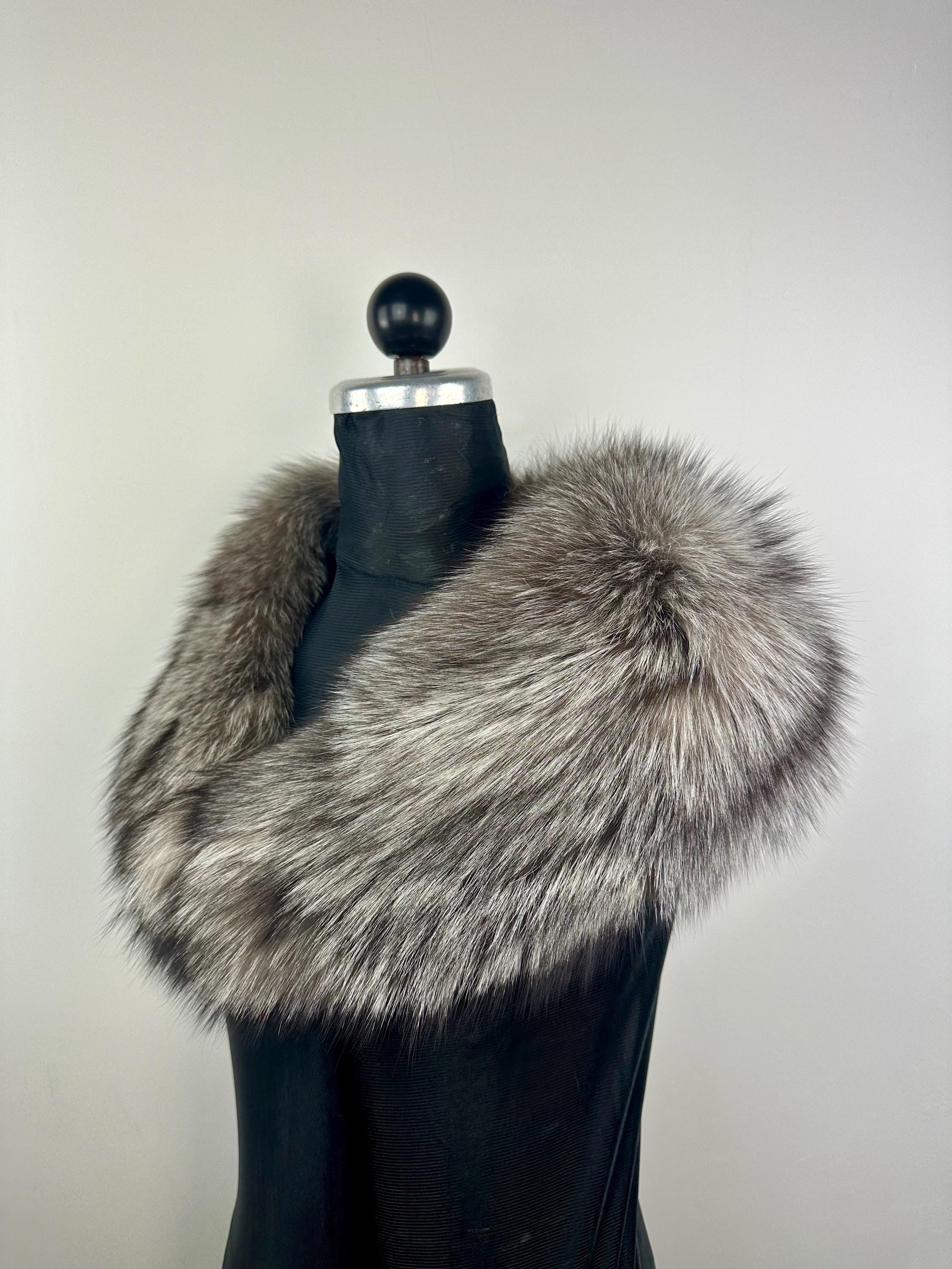 Fox Fur Collar – Real Fur Collar, Handmade in Greece, Luxury Neck Accessory