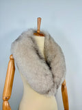 Luxury Fox Fur Collar: Light Beige Winter Stole