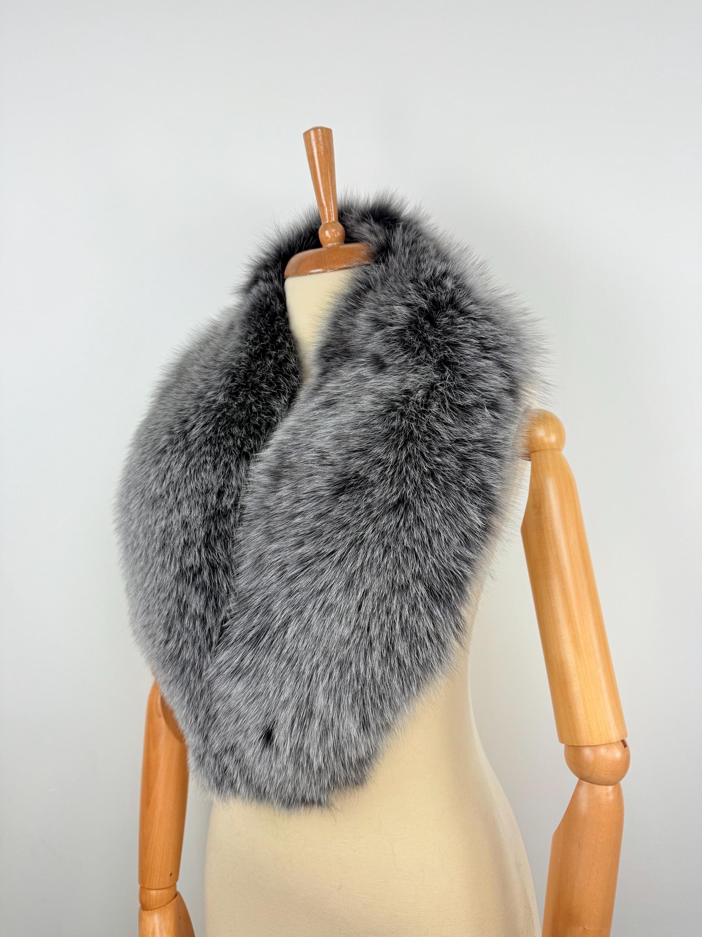 Real Fox Fur Collar – Handmade in Greece, Luxury Fur Neck Accessory for Women