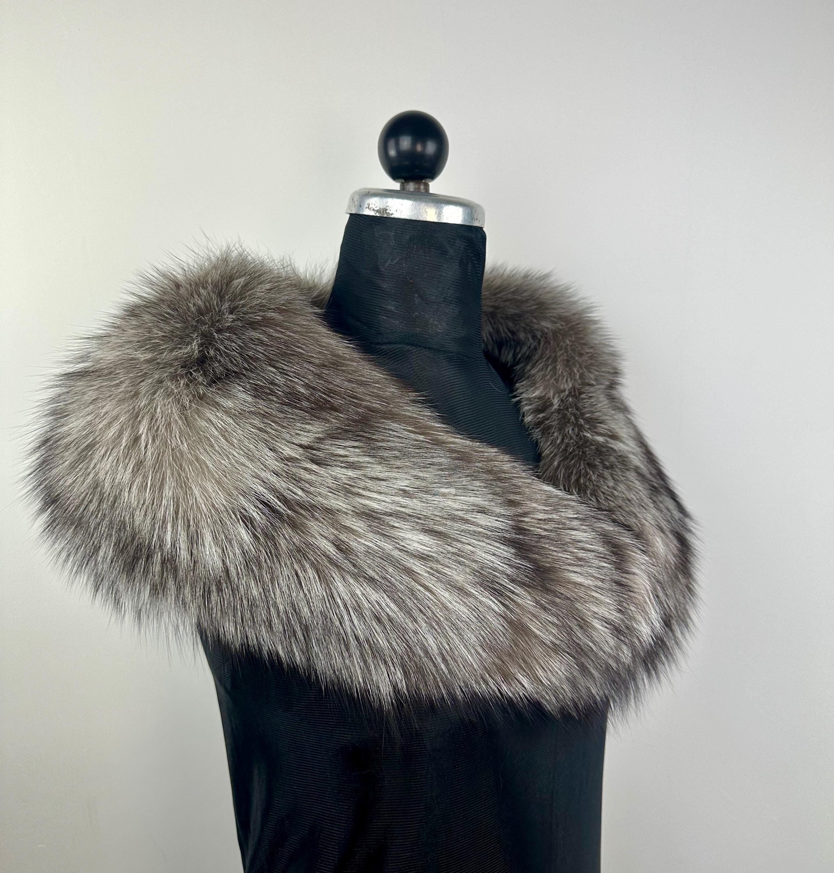 Fox Fur Collar – Real Fur Collar, Handmade in Greece, Luxury Neck Accessory