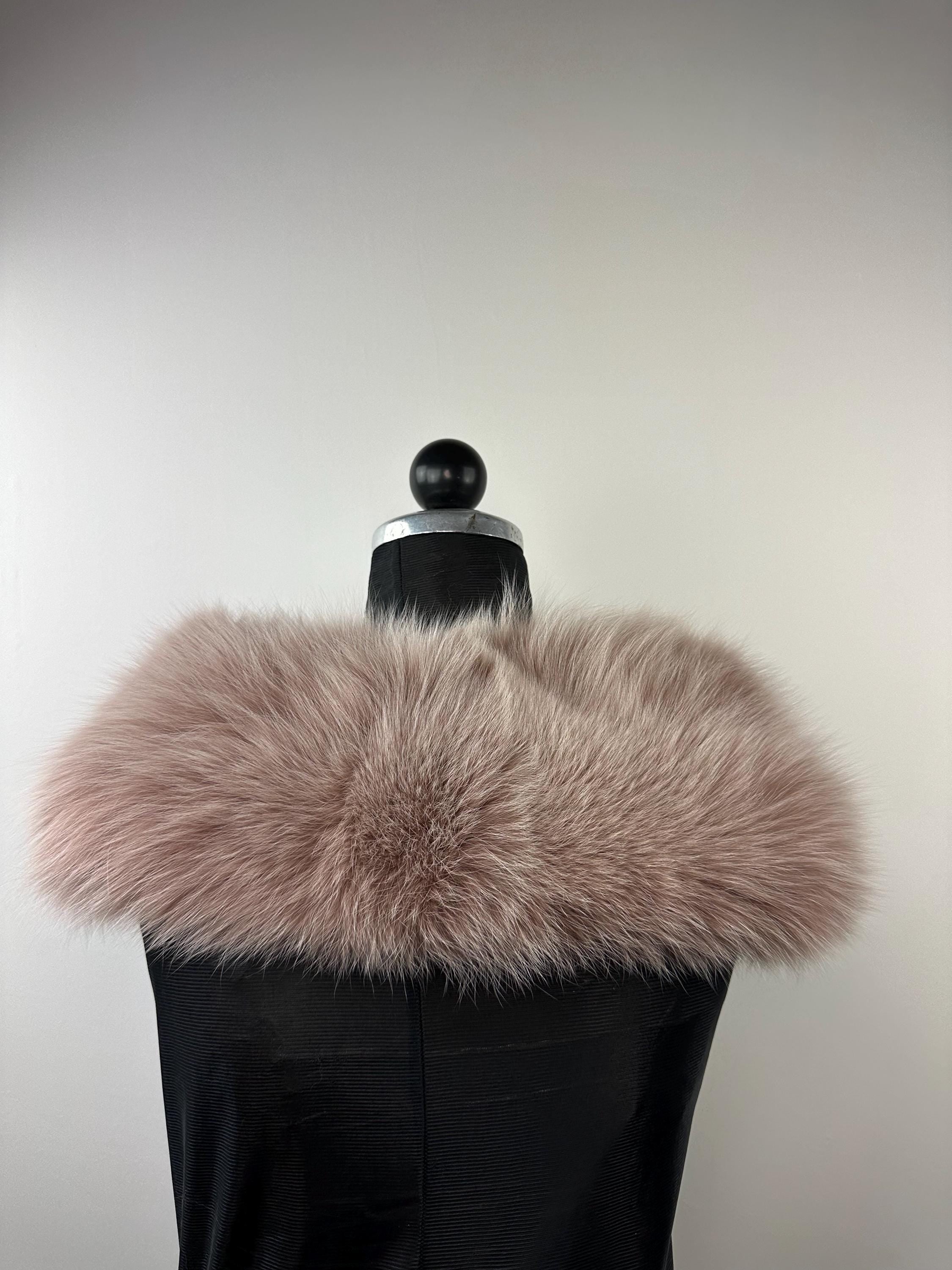 Fox Fur Collar – Real Fur Collar, Handmade in Greece, Luxury Neck Accessory