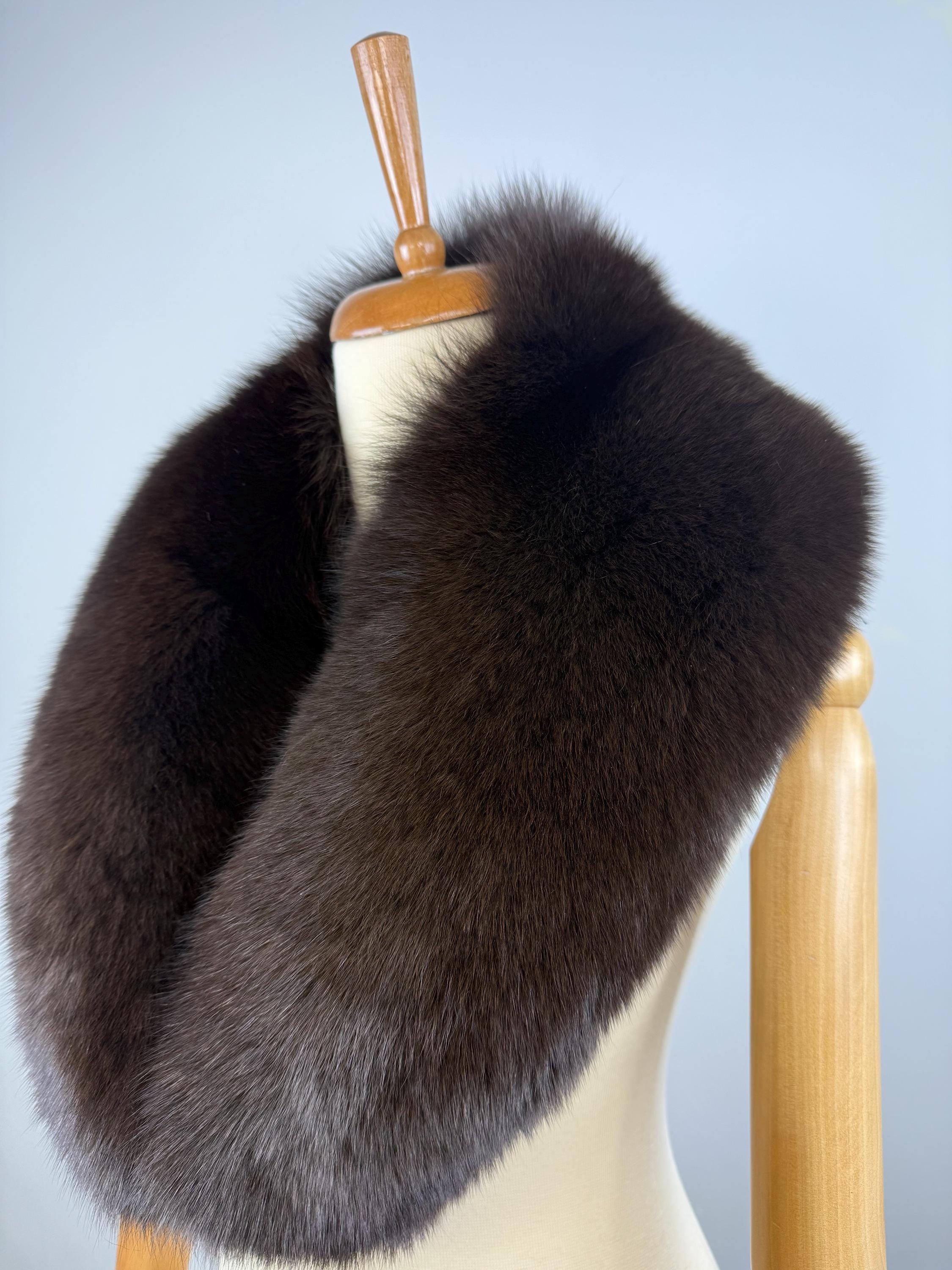 Genuine Brown Fox Fur Collar: Quality Fur Stole