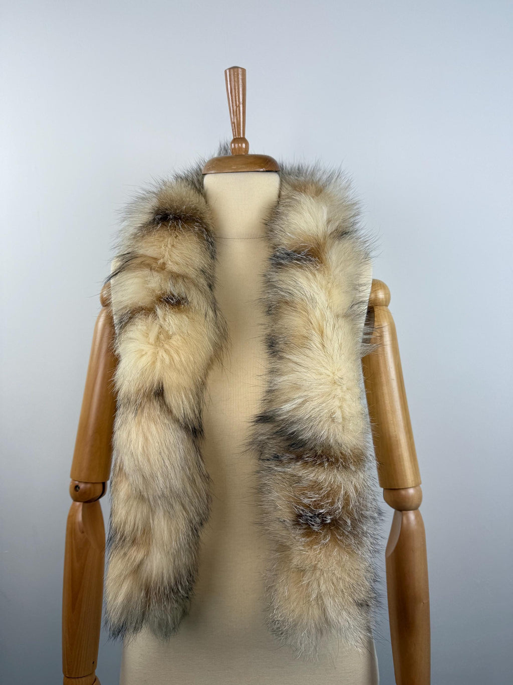Fox Fur Scarf – Real Fur Scarf, Handmade in Greece, Luxury Winter Scarf
