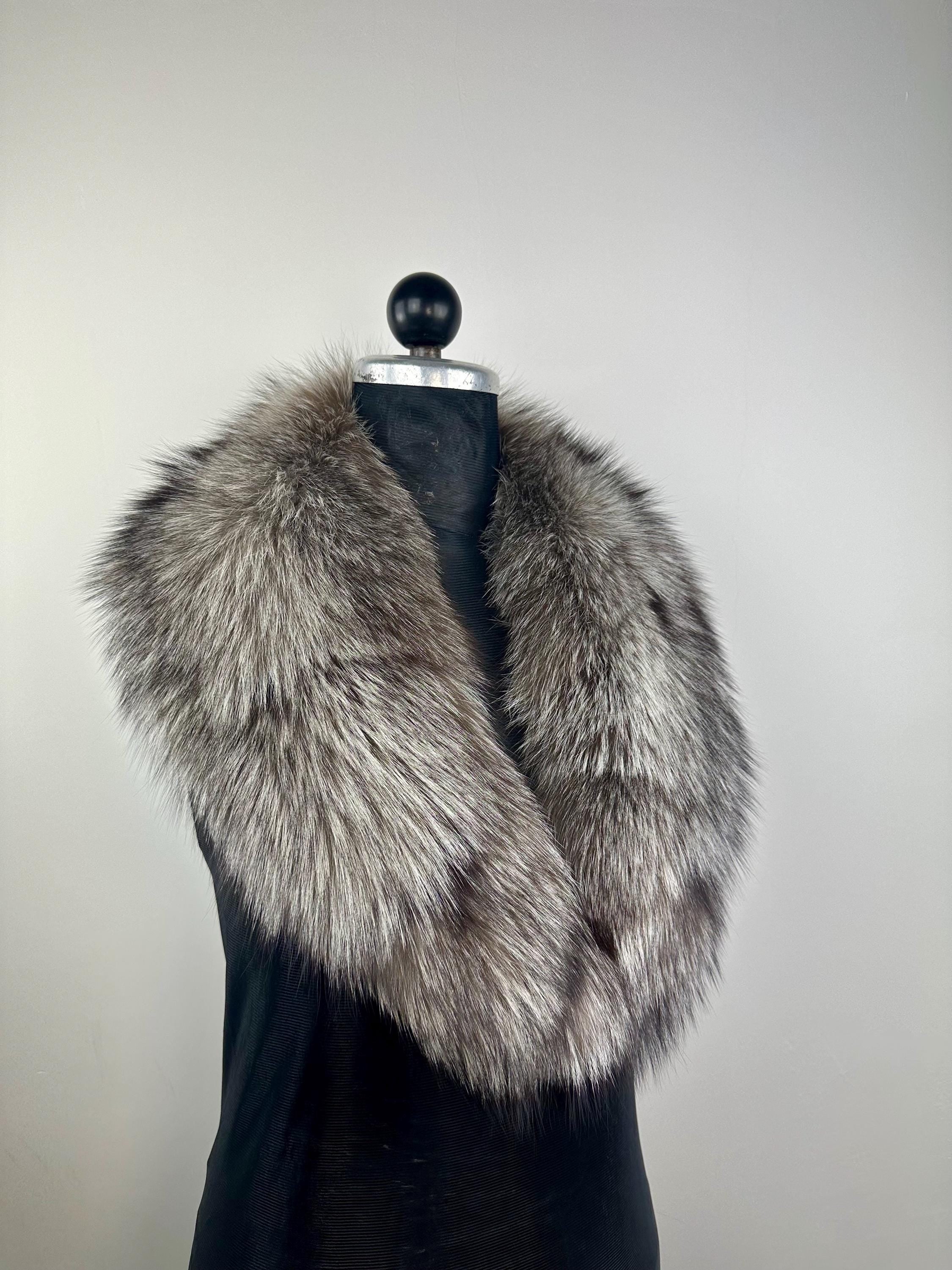 Fox Fur Collar – Real Fur Collar, Handmade in Greece, Luxury Neck Accessory