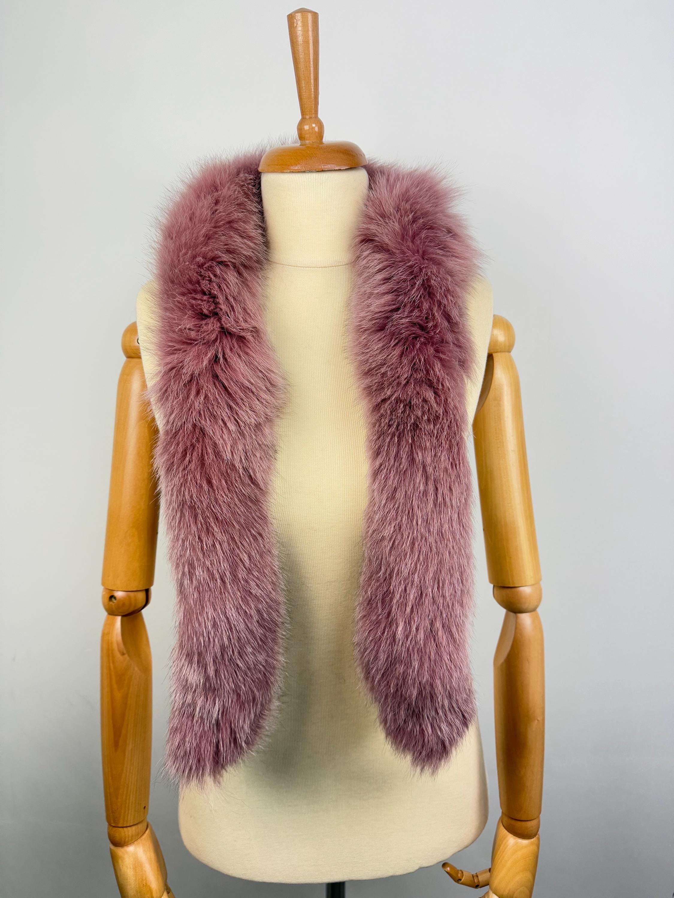 Fox Fur Scarf – Real Fur Scarf, Handmade in Greece, Luxury Winter Scarf