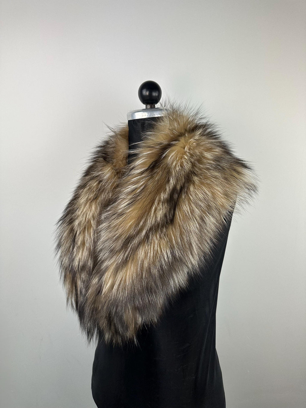 Luxury Fox Fur Collar – Real Fur, Handmade in Greece, Elegant Neck Accessory