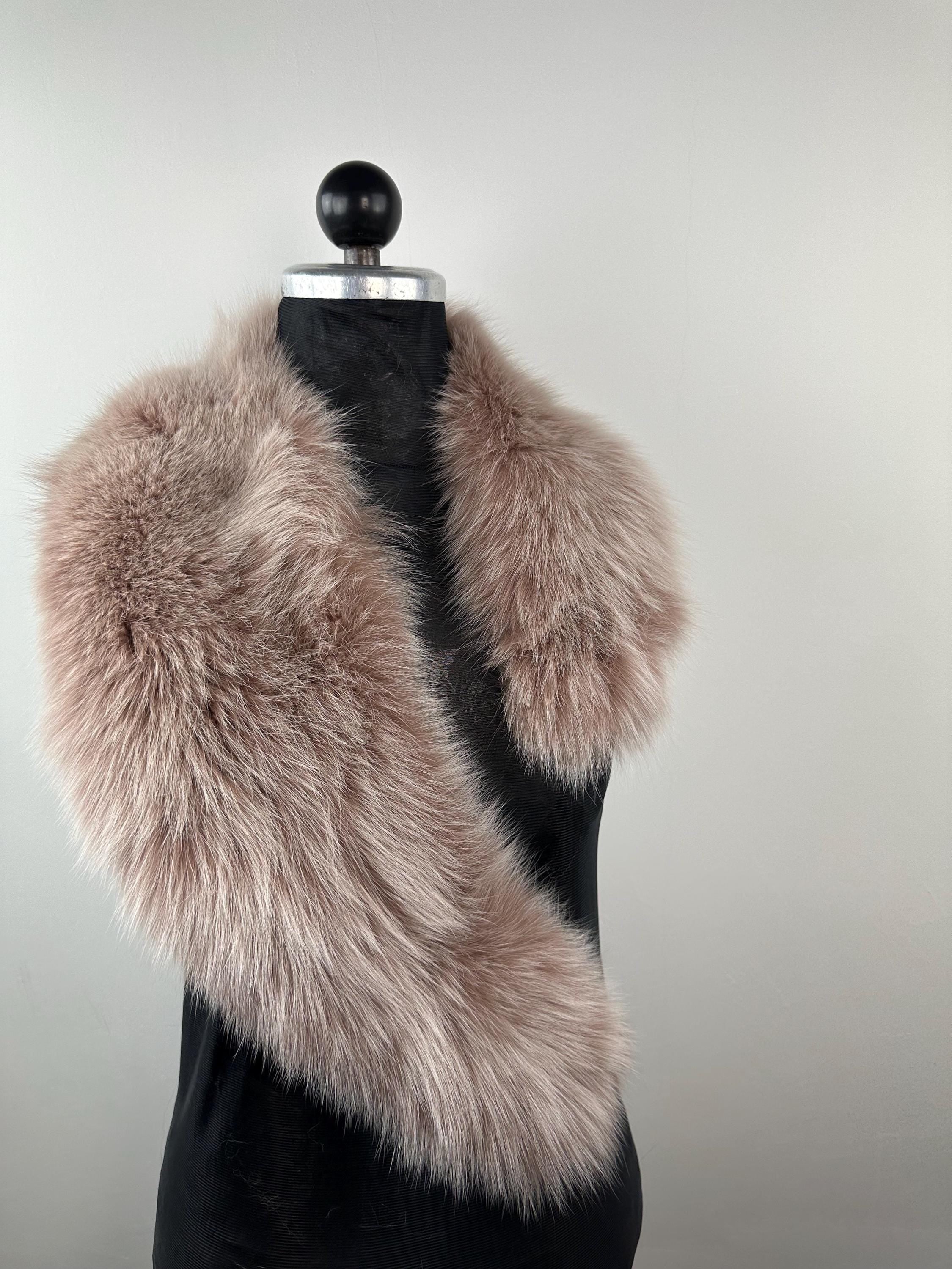 Fox Fur Collar – Real Fur Collar, Handmade in Greece, Luxury Neck Accessory