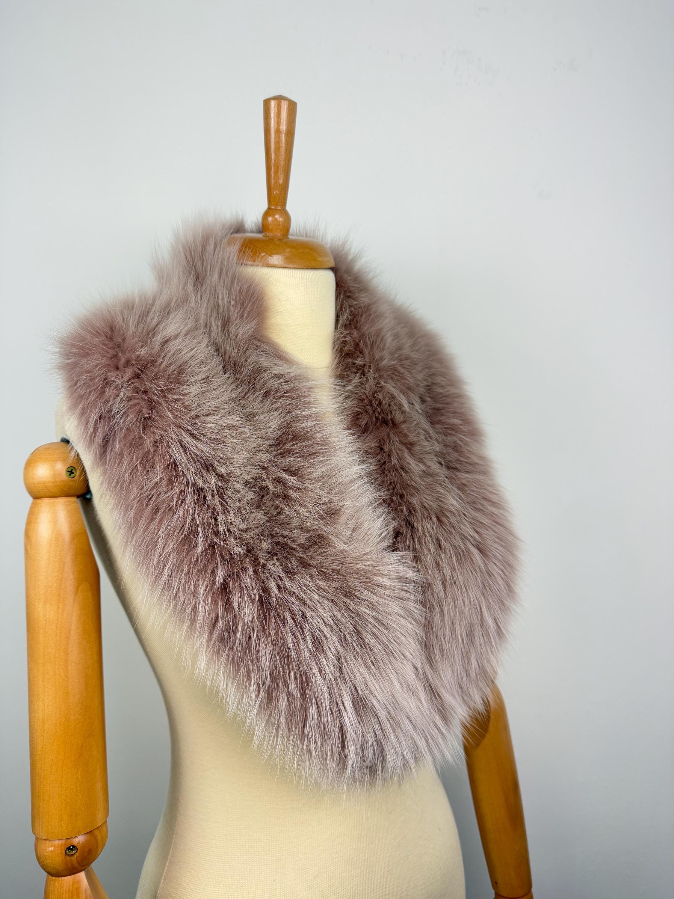 Fox Fur Collar – Real Fur Collar, Handmade in Greece, Luxury Neck Accessory