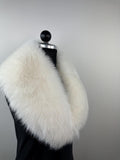 White Fox Fur Collar: Luxury Fur Bridal Stole