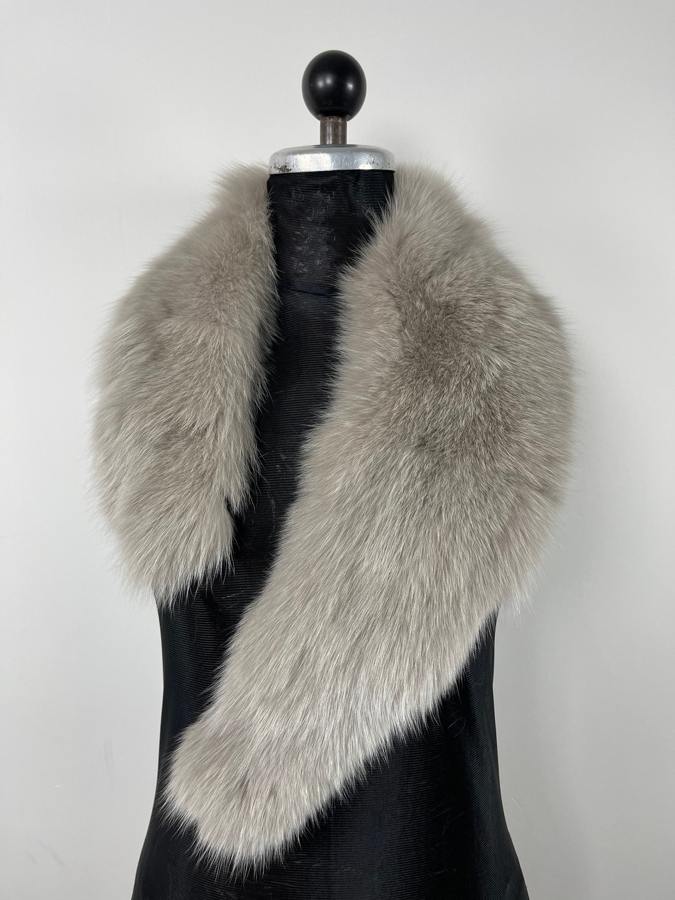 ray Fox Fur Collar – Real Fur Collar, Handmade in Greece, Luxury Fur Neck Accessory